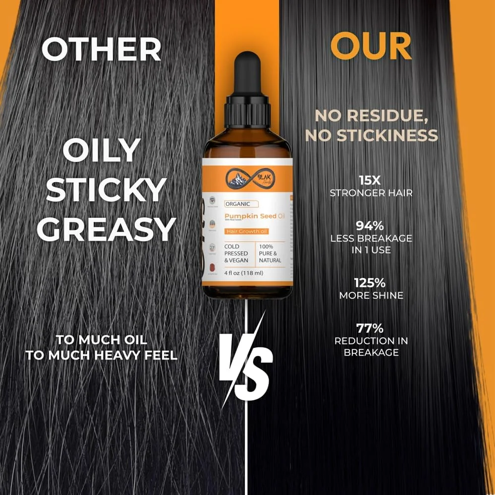 روغن دانه کدو تنبل ارگانیک بلک هربز - پرس سرد و وگان، روغن رشد مو 100% خالص و طبیعی برای مو، ریش، ناخن و مژه - 118 میلی لیتر به همراه درمارولر و ماساژور پوست سر روغن دانه کدو تنبل ارگانیک بلک هربز - پرس سرد و وگان، روغن رشد مو 100% خالص و طبیعی برای مو، ریش، ناخن و مژه - 118 میلی لیتر به همراه درمارولر و ماساژور پوست سر