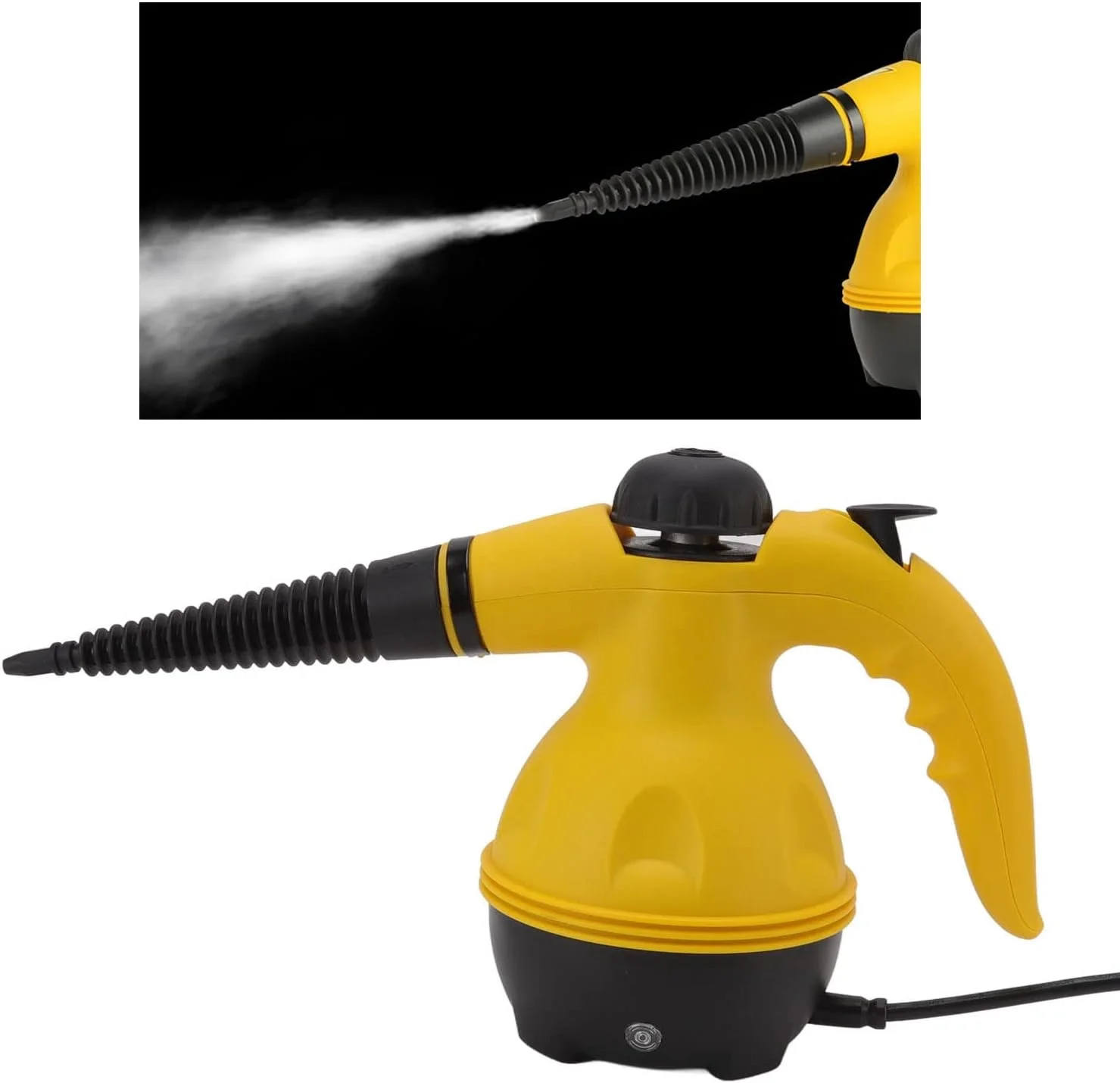 بخارشوی دستی GHQERTY، بخارشوی برقی 1000 واتی با دمای بالا، ضد سوختگی، قابل حمل، دسته ارگونومیک به همراه قیف برای آشپزخانه بخارشوی دستی GHQERTY، بخارشوی برقی 1000 واتی با دمای بالا، ضد سوختگی، قابل حمل، دسته ارگونومیک به همراه قیف برای آشپزخانه