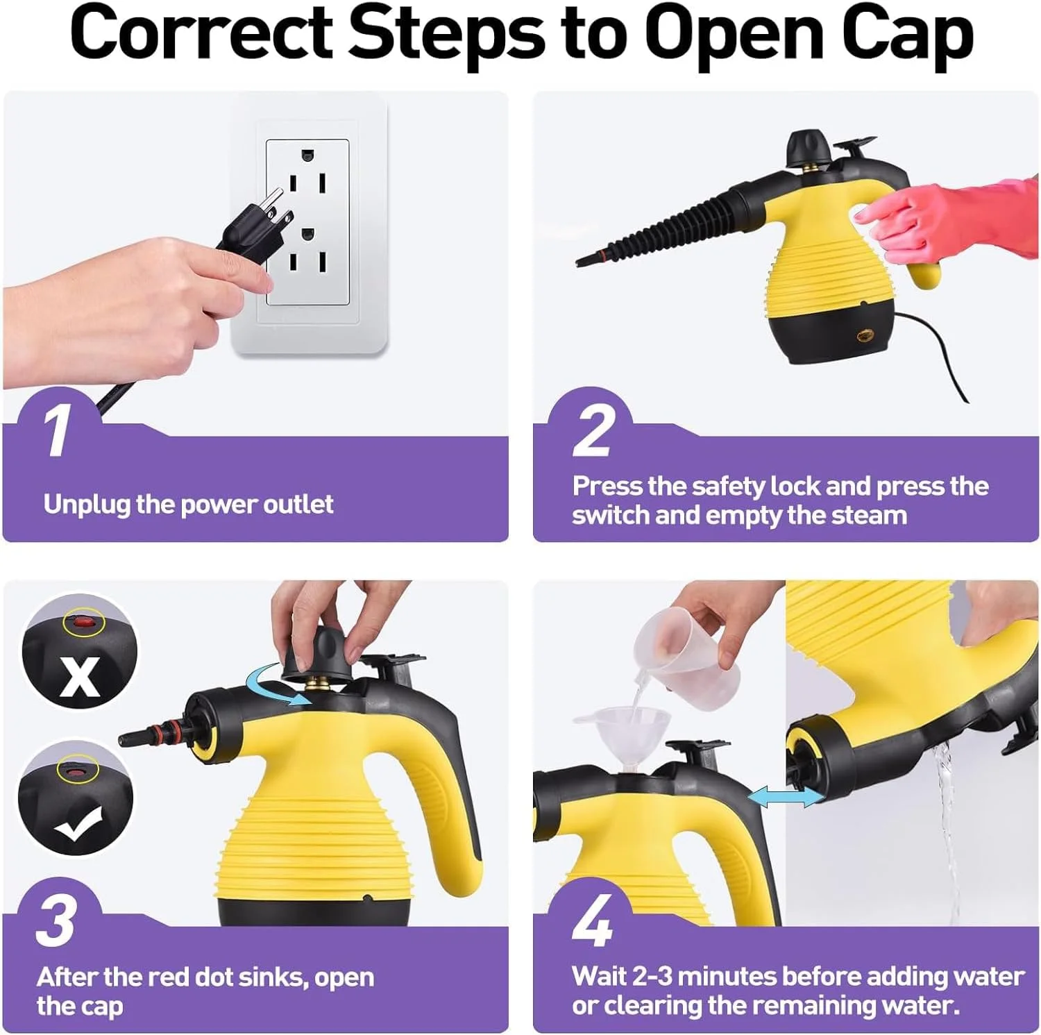 بخارشوی دستی خانگی فولوز، بخارشوی 1000 واتی با دمای بالا و سری برس، فنجان اندازه گیری برای آشپزخانه، مبلمان، حمام، ماشین، نازل چرخشی 360 درجه برای تمیز کردن نقاط کور بخارشوی دستی خانگی فولوز، بخارشوی 1000 واتی با دمای بالا و سری برس، فنجان اندازه گیری برای آشپزخانه، مبلمان، حمام، ماشین، نازل چرخشی 360 درجه برای تمیز کردن نقاط کور