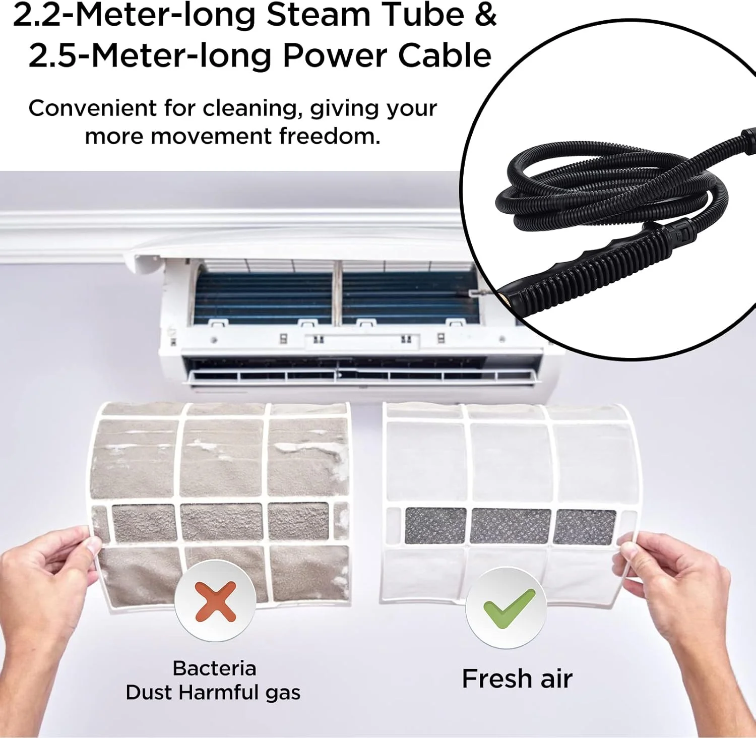 بخارشوی دستی، دستگاه تمیز کننده قابل حمل فشار قوی 2500 واتی با 3 برس، بخارشوی دمای بالا برای مصارف خانگی، آشپزخانه، مبلمان، حمام، خودرو (قرمز) بخارشوی دستی، دستگاه تمیز کننده قابل حمل فشار قوی 2500 واتی با 3 برس، بخارشوی دمای بالا برای مصارف خانگی، آشپزخانه، مبلمان، حمام، خودرو (قرمز)