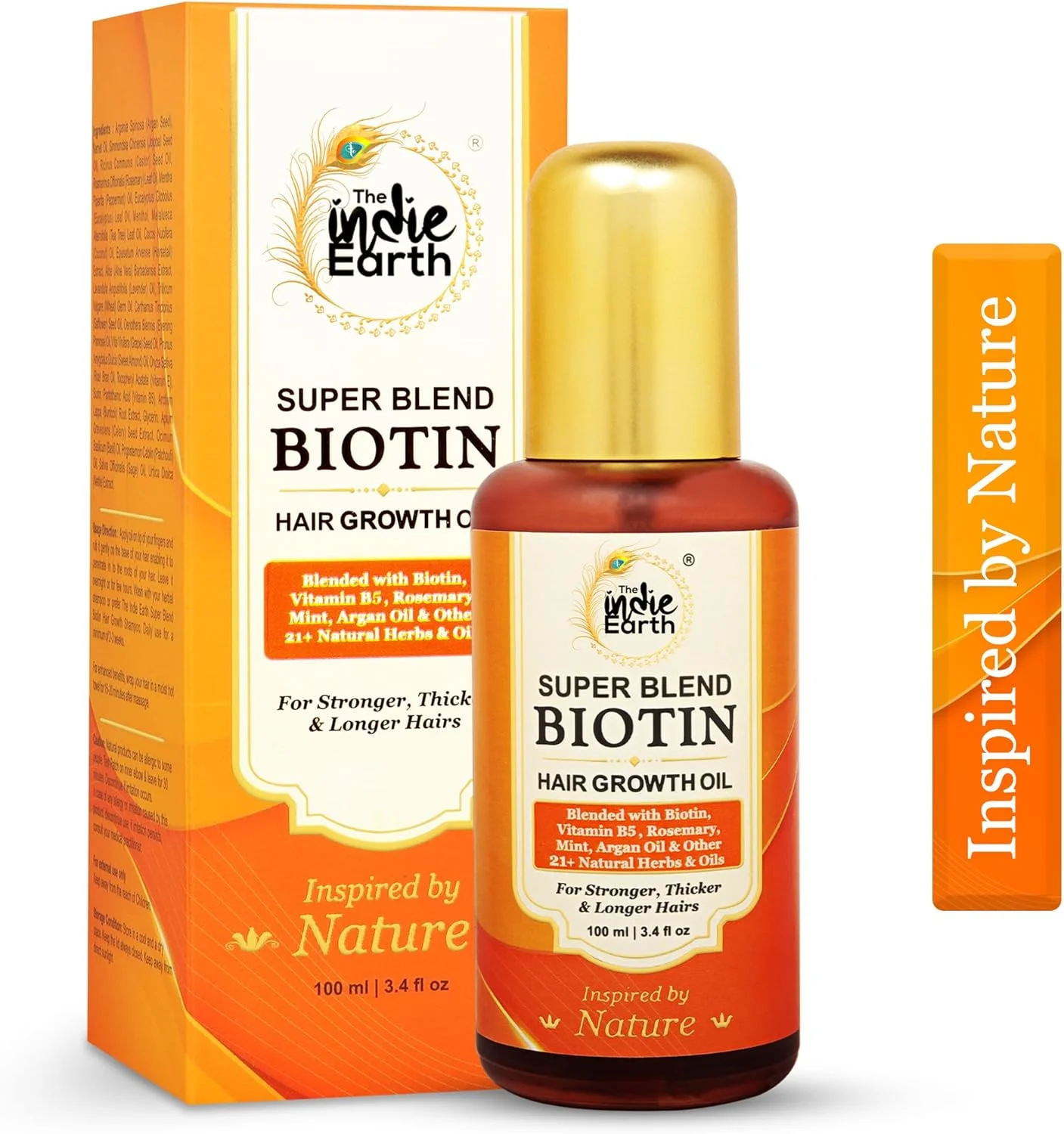 روغن مو بیوتین ایندی اِرث، 100 میلی لیتر، فرموله شده با بیوتین، ویتامین B5، ویتامین E، رزماری، نعناع، روغن آرگان و بیش از 21 گیاه و روغن طبیعی دیگر روغن مو بیوتین ایندی اِرث، 100 میلی لیتر، فرموله شده با بیوتین، ویتامین B5، ویتامین E، رزماری، نعناع، روغن آرگان و بیش از 21 گیاه و روغن طبیعی دیگر