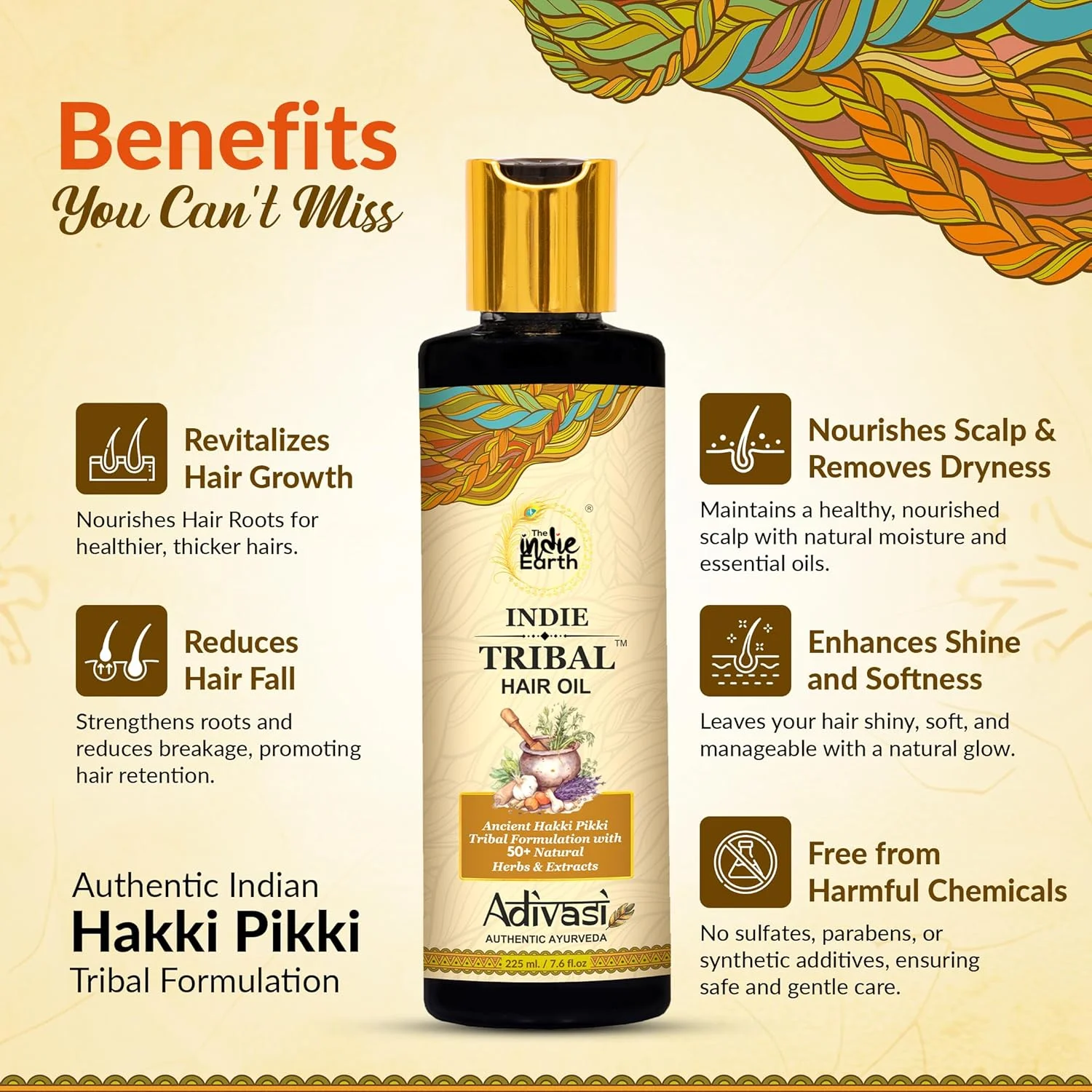 روغن موی قبیله ای (آدیواسی) ایندی ارث بر اساس فرمول مراقبت از موی قبیله هاکی پیکی با بیش از 50 ماده موثر از جمله مورینگا، برینگراج، هیبیسکوس، حنا، دانه سیاه و روغن رزماری روغن موی قبیله ای (آدیواسی) ایندی ارث بر اساس فرمول مراقبت از موی قبیله هاکی پیکی با بیش از 50 ماده موثر از جمله مورینگا، برینگراج، هیبیسکوس، حنا، دانه سیاه و روغن رزماری