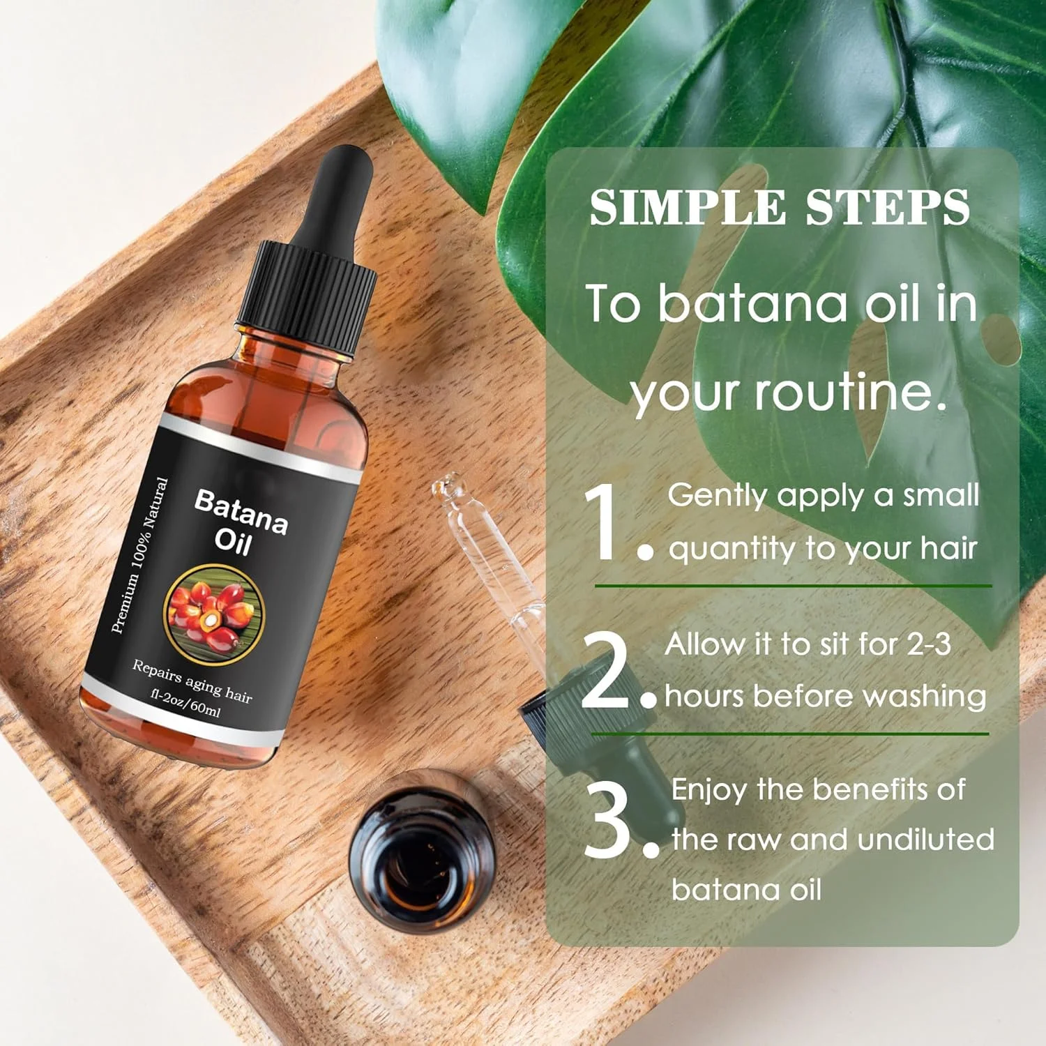 روغن باتانا LBOYLOVE® بسته 2 عددی برای رشد مو، روغن باتانا 100% خالص ارگانیک برای رشد مو، تقویت سلامت مو و درخشندگی پوست برای آقایان و بانوان، موها را نرم تر می کند (60 میلی لیتر) روغن باتانا LBOYLOVE® بسته 2 عددی برای رشد مو، روغن باتانا 100% خالص ارگانیک برای رشد مو، تقویت سلامت مو و درخشندگی پوست برای آقایان و بانوان، موها را نرم تر می کند (60 میلی لیتر)