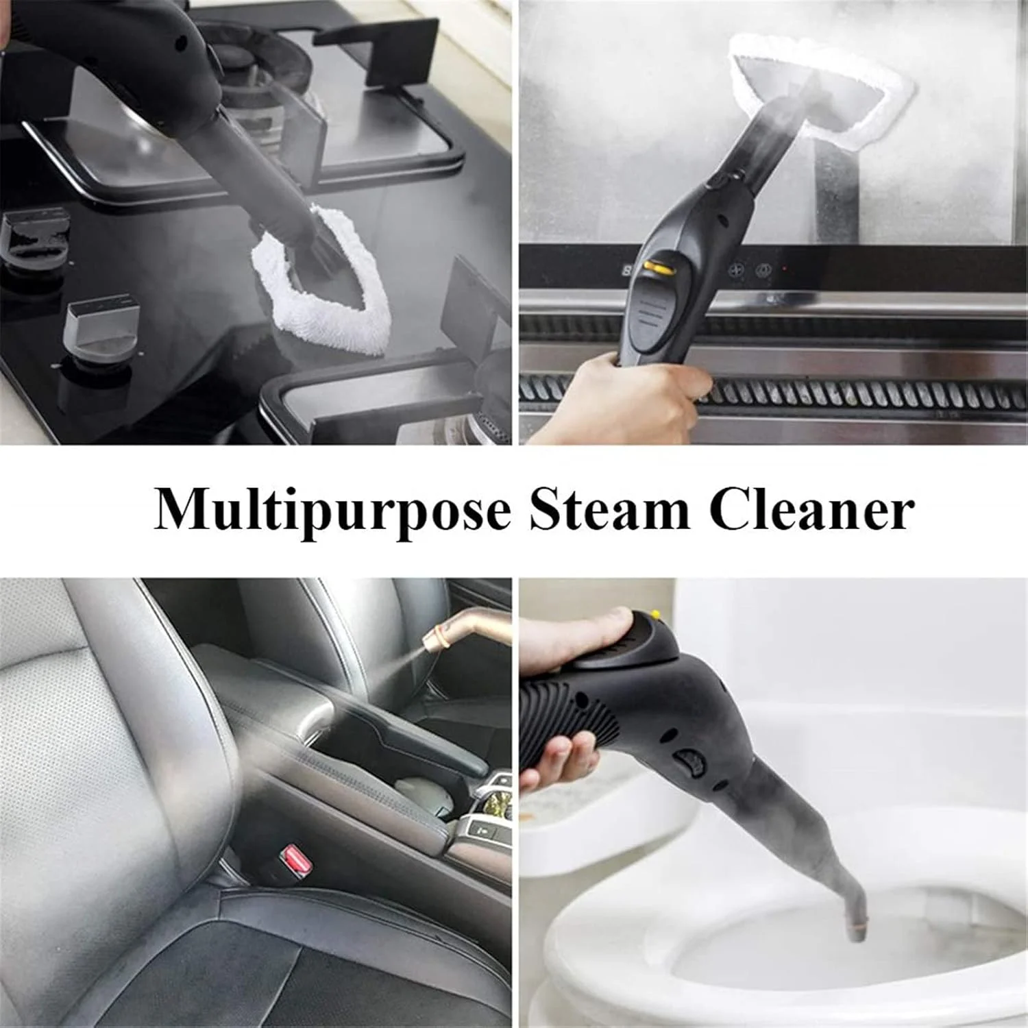 بخارشوی دستی قابل حمل HJIHVGU، سیستم تمیز کننده تجاری فشار قوی با فشار 4 بار و چرخش 360 درجه برای آشپزخانه و خودرو