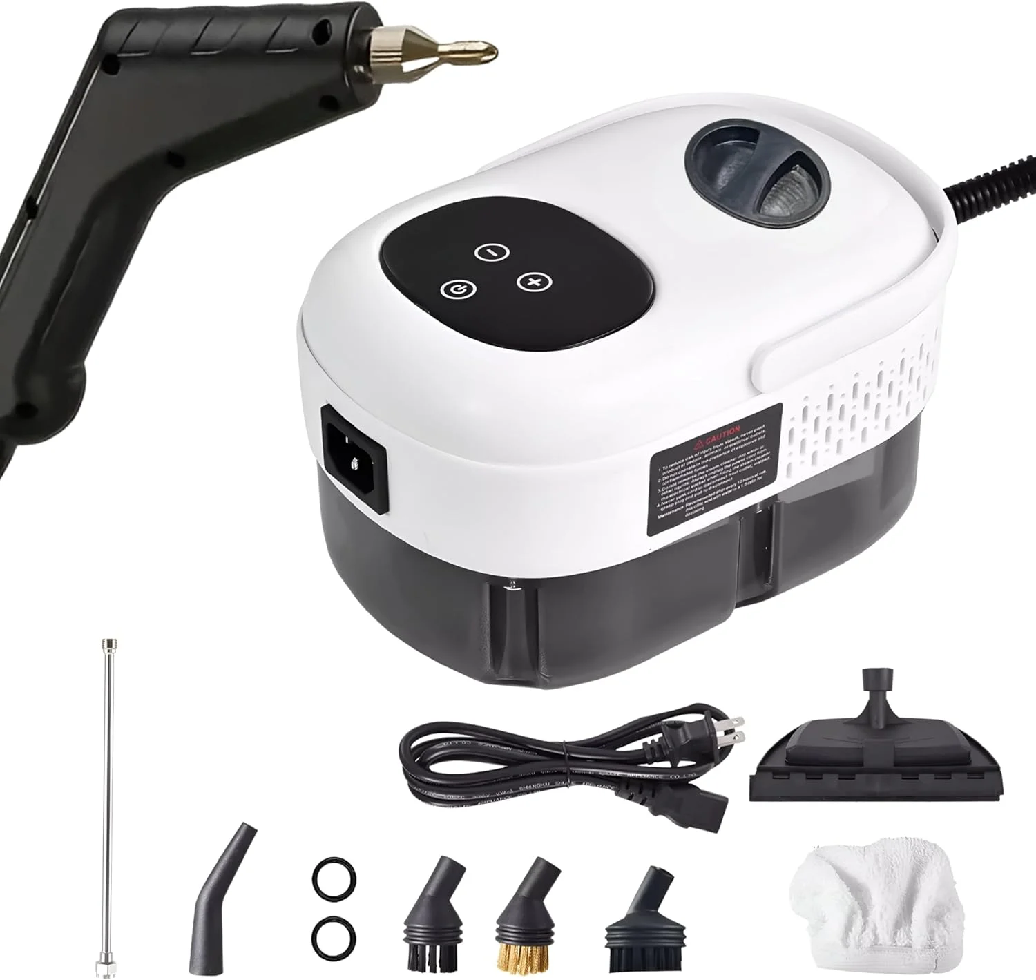 بخارشوی دستی پرفشار 2500 واتی ARABIQO، دستگاه بخارشوی قابل حمل 1 لیتری با کنترل 6 سرعته و 3 برس، چند منظوره برای تمیز کردن خودرو، آشپزخانه، حمام و خانه