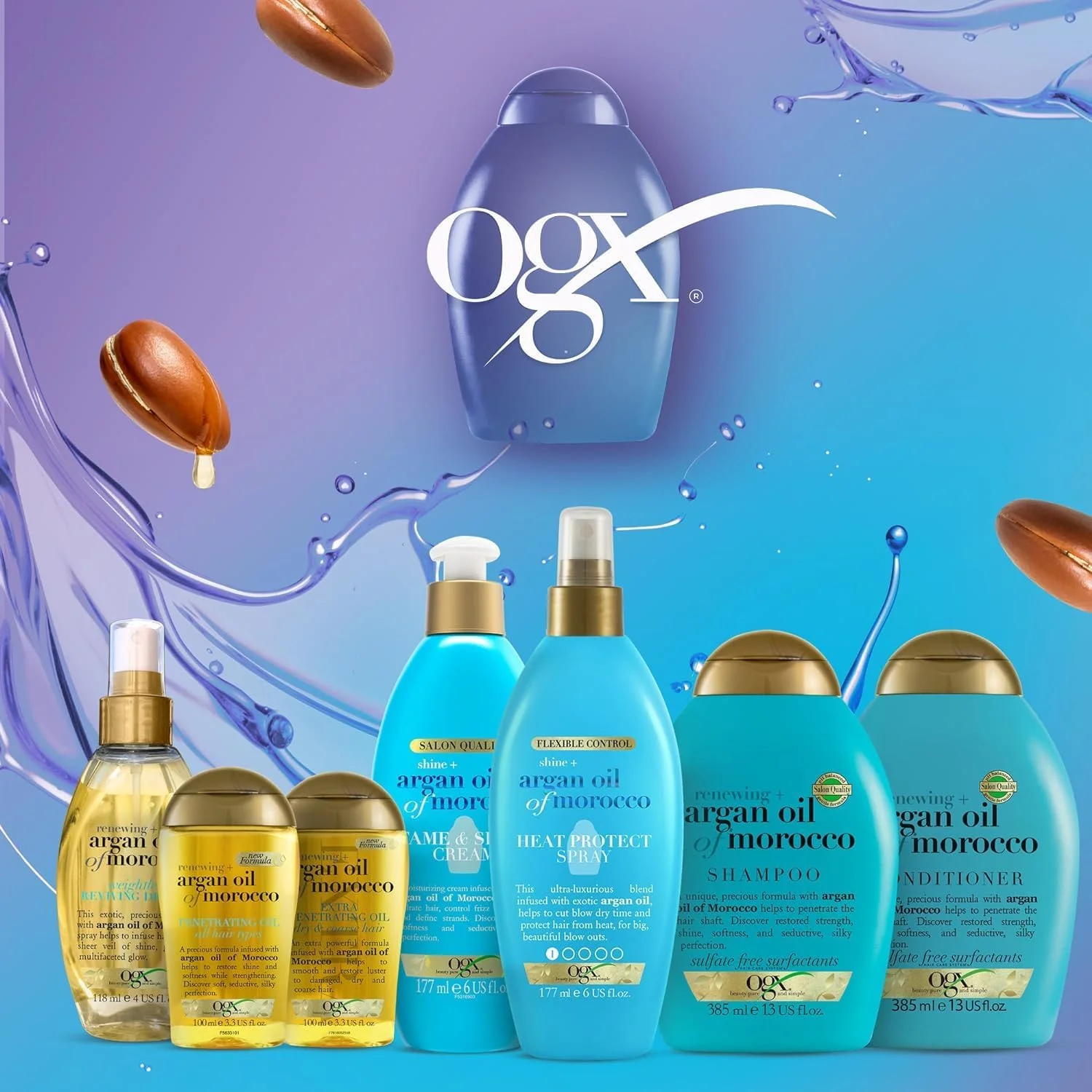 روغن مو او جی ایکس، تجدید کننده + روغن آرگان مراکش، روغن نفوذی فوق العاده، مناسب موهای خشک و زبر، فرمول جدید، 100 میلی لیتر روغن مو او جی ایکس، تجدید کننده + روغن آرگان مراکش، روغن نفوذی فوق العاده، مناسب موهای خشک و زبر، فرمول جدید، 100 میلی لیتر