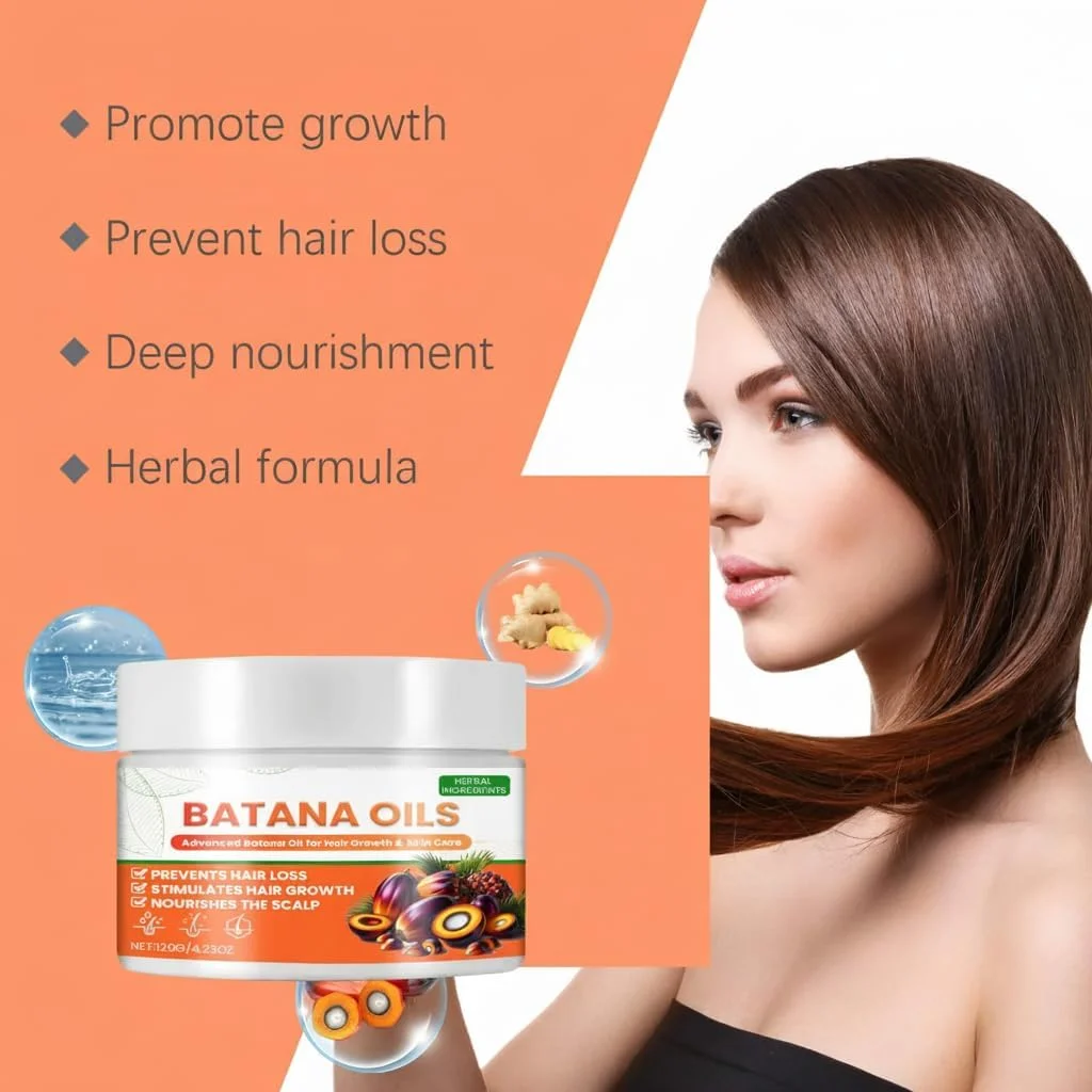روغن باتانا آزونی برای رشد و تغذیه مو، کاهش خشکی و زبری، روغن موی باتانا خالص برای موهای قوی تر، نرم تر و براق تر، و ضخیم شدن مو، از بین برنده موخوره برای آقایان و بانوان روغن باتانا آزونی برای رشد و تغذیه مو، کاهش خشکی و زبری، روغن موی باتانا خالص برای موهای قوی تر، نرم تر و براق تر، و ضخیم شدن مو، از بین برنده موخوره برای آقایان و بانوان