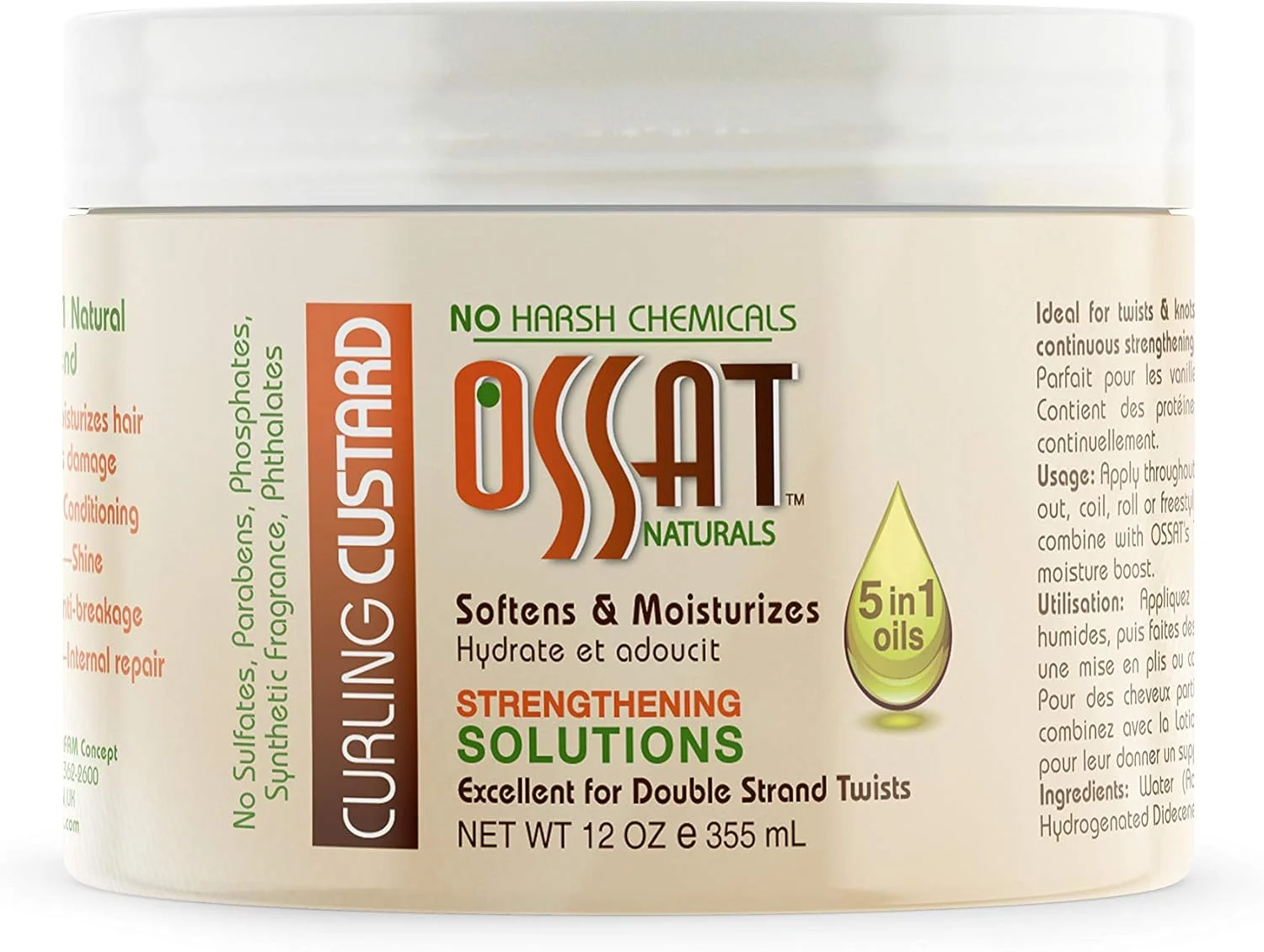 کرم فر کننده مو OSSAT حاوی 5 روغن درمانی 340 گرم - روغن زیتون، شی باتر، روغن آفتابگردان، روغن آرگان و روغن درخت چای - مناسب برای انواع مو مردان، زنان و کودکان - مناسب برای موهای رنگ شده کرم فر کننده مو OSSAT حاوی 5 روغن درمانی 340 گرم - روغن زیتون، شی باتر، روغن آفتابگردان، روغن آرگان و روغن درخت چای - مناسب برای انواع مو مردان، زنان و کودکان - مناسب برای موهای رنگ شده