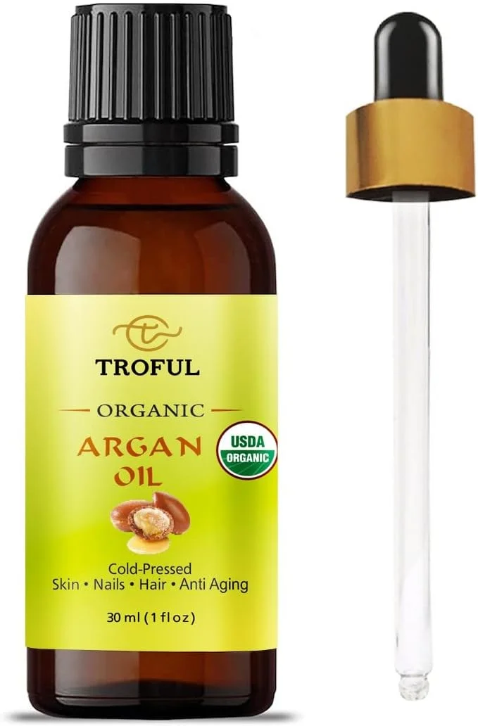 روغن آرگان ارگانیک تروفول 30 میلی لیتر - 100% روغن آرگان ارگانیک مراکشی خالص با پرس سرد برای رشد مو، صورت، بدن، ناخن ها، درمان موهای آسیب دیده و پوست خشک روغن آرگان ارگانیک تروفول 30 میلی لیتر - 100% روغن آرگان ارگانیک مراکشی خالص با پرس سرد برای رشد مو، صورت، بدن، ناخن ها، درمان موهای آسیب دیده و پوست خشک
