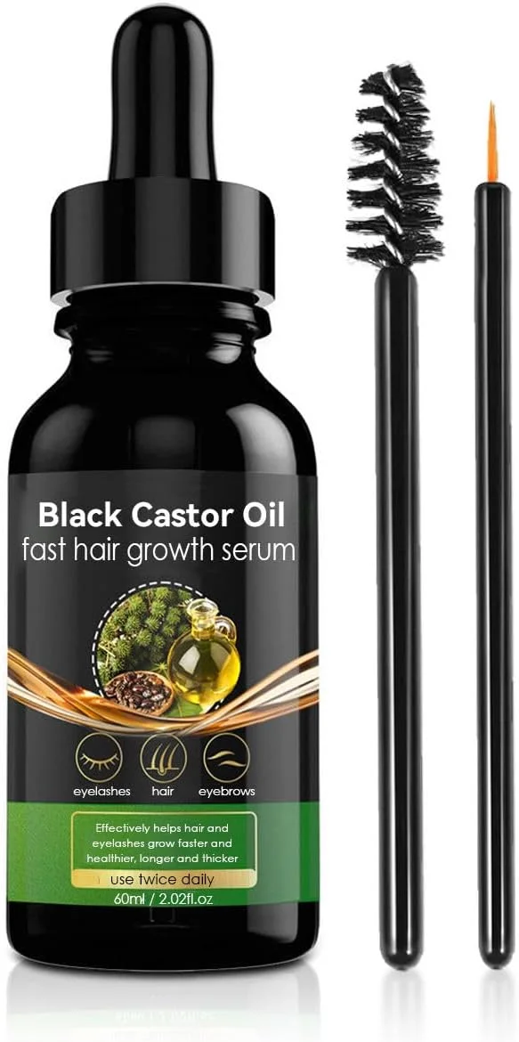 روغن کرچک سیاه 60 میلی لیتر، ارگانیک، پرس سرد، تصفیه نشده، روغن طبیعی خالص برای رشد مو، مژه، ابرو، مرطوب کننده پوست سر و مراقبت از ناخن روغن کرچک سیاه 60 میلی لیتر، ارگانیک، پرس سرد، تصفیه نشده، روغن طبیعی خالص برای رشد مو، مژه، ابرو، مرطوب کننده پوست سر و مراقبت از ناخن