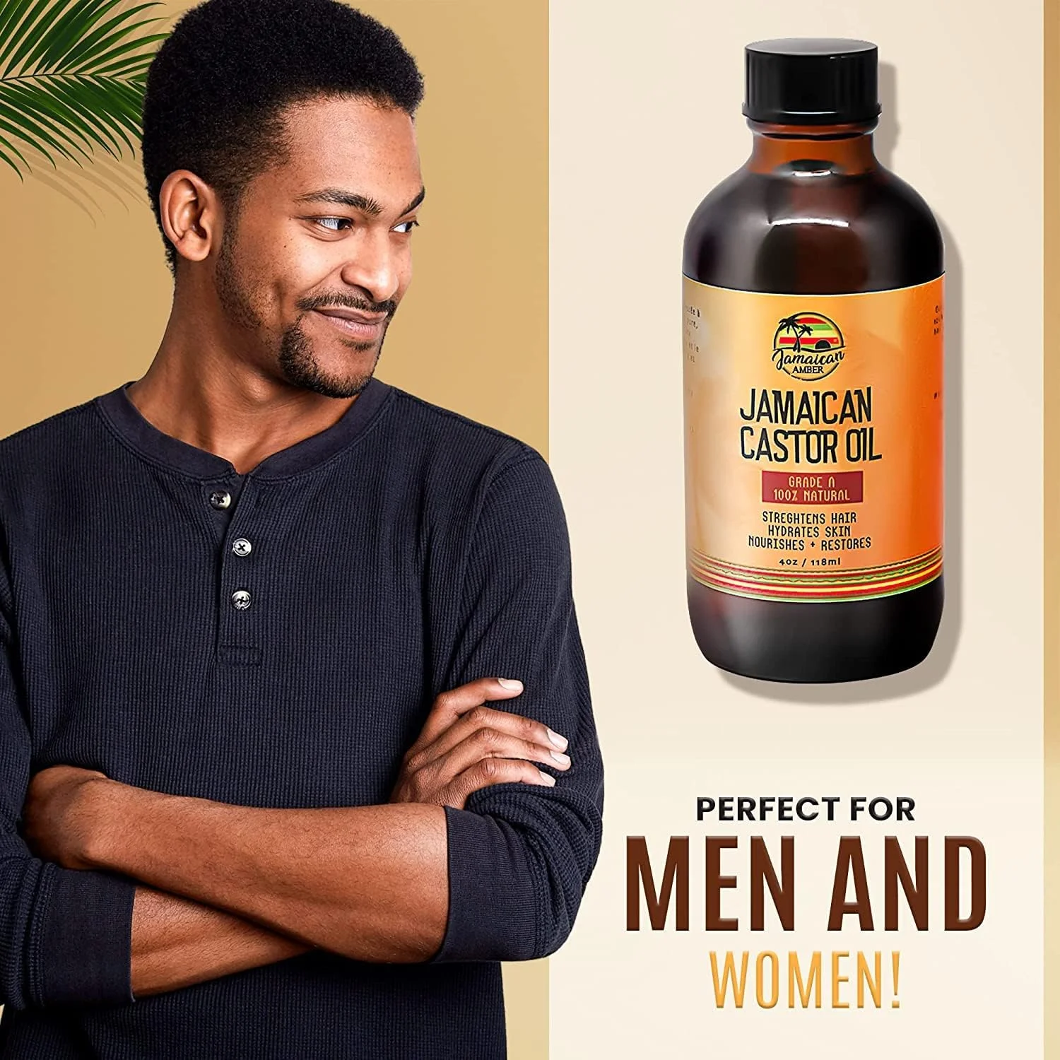 روغن کرچک سیاه جامائیکایی ارگانیک، 118 میلی لیتر، روغن رشد مو، ترمیم کننده رشد مو، مرطوب کننده پوست - حفظ رطوبت بدن