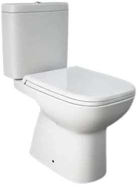 توالت فرنگی زمینی RAK Ceramics مدل Rak-Origin با سیفون S، طول 65 سانتی متر، رنگ سفید آلپاین (ست کامل)