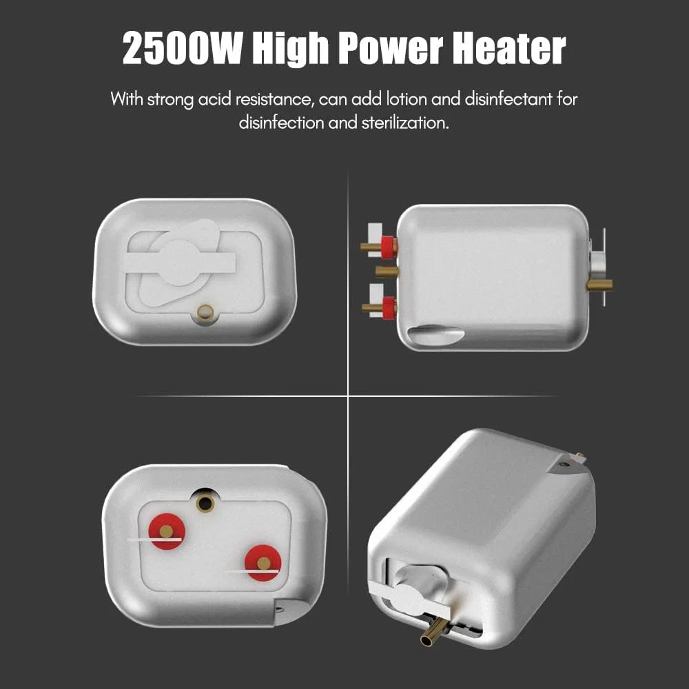 بخارشوی دستی قابل حمل 2500 وات، دستگاه تمیز کننده پرفشار با دمای بالا به همراه برس برای آشپزخانه، مبلمان، حمام، خودرو و منزل بخارشوی دستی قابل حمل 2500 وات، دستگاه تمیز کننده پرفشار با دمای بالا به همراه برس برای آشپزخانه، مبلمان، حمام، خودرو و منزل