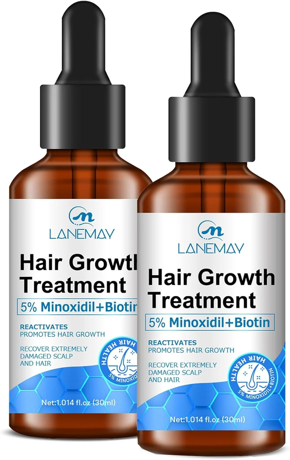 سرم روغن رشد مو 5% ماینوکسیدیل بیوتین، بسته 2 عددی، برای آقایان و بانوان، کمک به جلوگیری از ریزش مو، درمان رشد مو برای موهای ضخیم تر و بلندتر سرم روغن رشد مو 5% ماینوکسیدیل بیوتین، بسته 2 عددی، برای آقایان و بانوان، کمک به جلوگیری از ریزش مو، درمان رشد مو برای موهای ضخیم تر و بلندتر