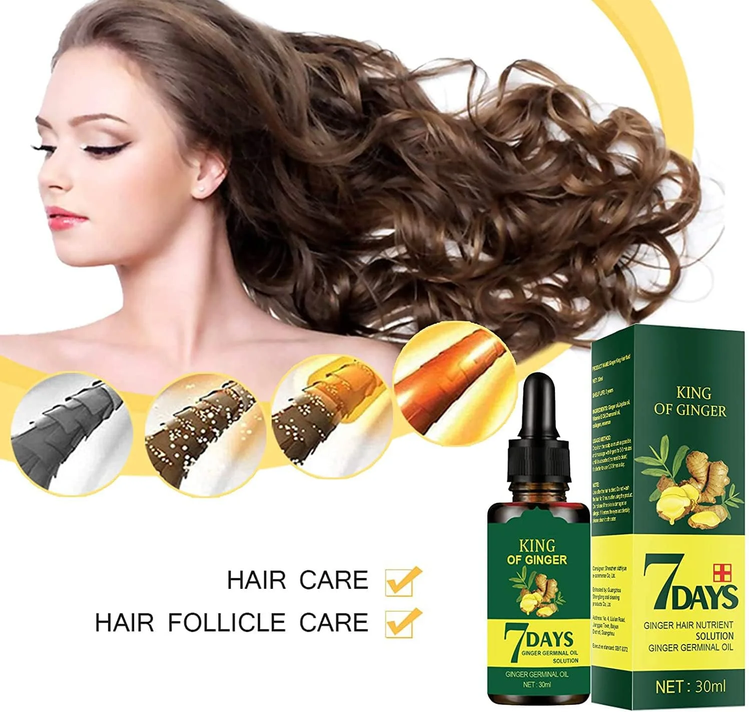 روغن جوانه زنجبیل برای رشد مو 1DFAUL، سرم جوانه زنجبیل برای تغذیه ریشه مو، 30 میلی لیتر (3 عدد) روغن جوانه زنجبیل برای رشد مو 1DFAUL، سرم جوانه زنجبیل برای تغذیه ریشه مو، 30 میلی لیتر (3 عدد)