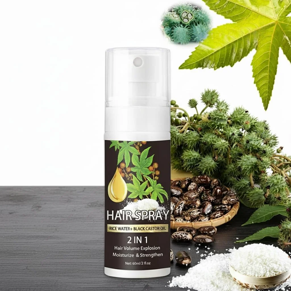 اسپری رشد مو، سرم روغن کرچک ارگانیک و آب برنج تخمیر شده آزونی برای رشد مو، مژه و ابرو، غنی شده با بیوتین، مرطوب کننده و تقویت کننده، 2 fl.oz اسپری رشد مو، سرم روغن کرچک ارگانیک و آب برنج تخمیر شده آزونی برای رشد مو، مژه و ابرو، غنی شده با بیوتین، مرطوب کننده و تقویت کننده، 2 fl.oz