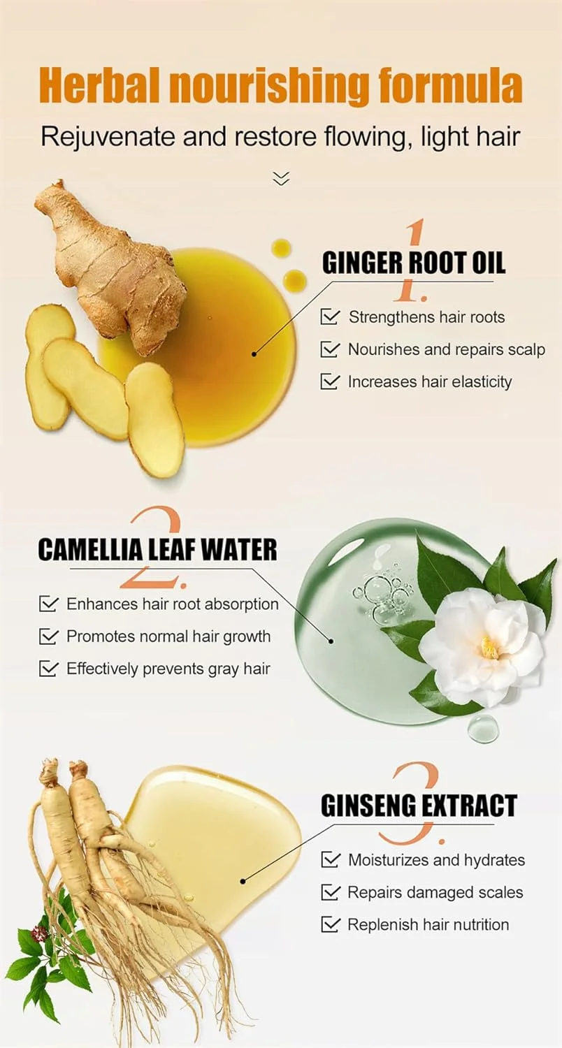 سرم رشد مو زنجبیلی آزونی، درمان 100% طبیعی برای رشد مجدد مو برای مردان و زنان، کاهش دهنده نازک شدن، ریزش مو، شوره سر و خشکی پوست سر، تغذیه کننده و تقویت کننده مو، 60 میلی لیتر سرم رشد مو زنجبیلی آزونی، درمان 100% طبیعی برای رشد مجدد مو برای مردان و زنان، کاهش دهنده نازک شدن، ریزش مو، شوره سر و خشکی پوست سر، تغذیه کننده و تقویت کننده مو، 60 میلی لیتر