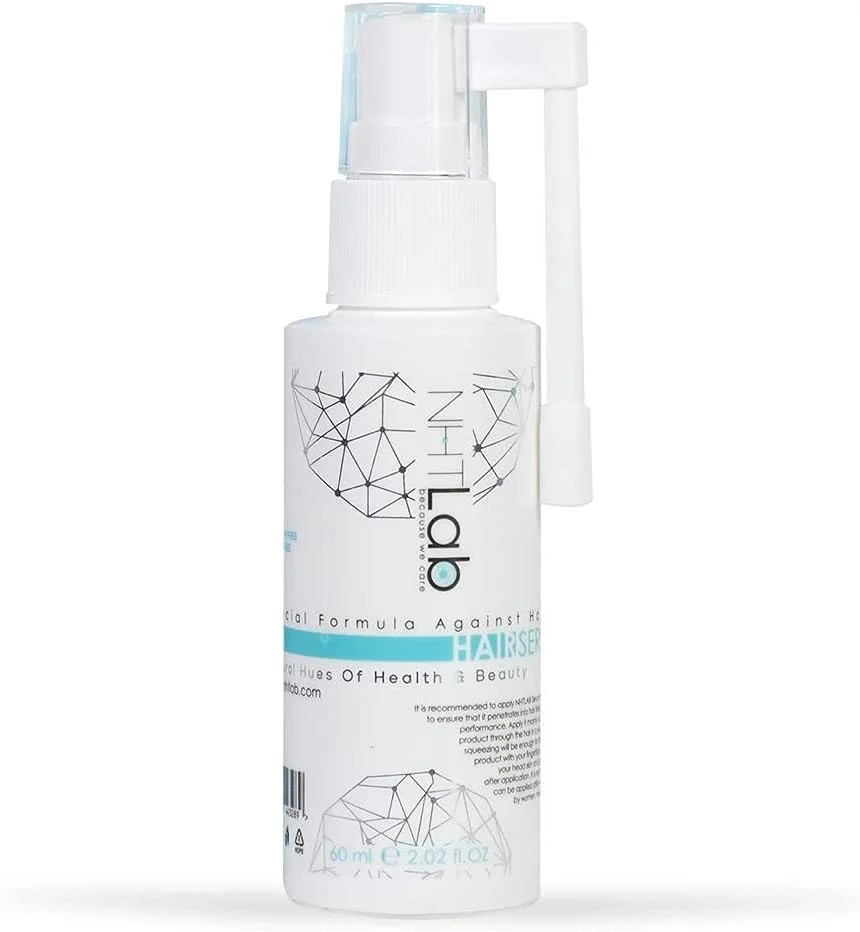 بهترین سرم رشد مو برای آقایان و خانم ها - سرم درمان پوست سر با کافئین و ویتامین های ضروری برای رشد مجدد مو | سرم ضد ریزش مو NHTLab با بیوتین اضافی برای موهای ضخیم تر