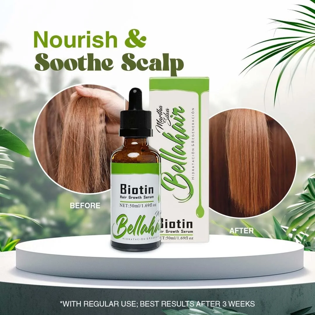 BellaHair | سرم پیشرفته مو برای موهای ضخیم تر، قوی تر و سالم تر - تحریک رشد و کاهش ریزش مو برای مردان و زنان BellaHair | سرم پیشرفته مو برای موهای ضخیم تر، قوی تر و سالم تر - تحریک رشد و کاهش ریزش مو برای مردان و زنان