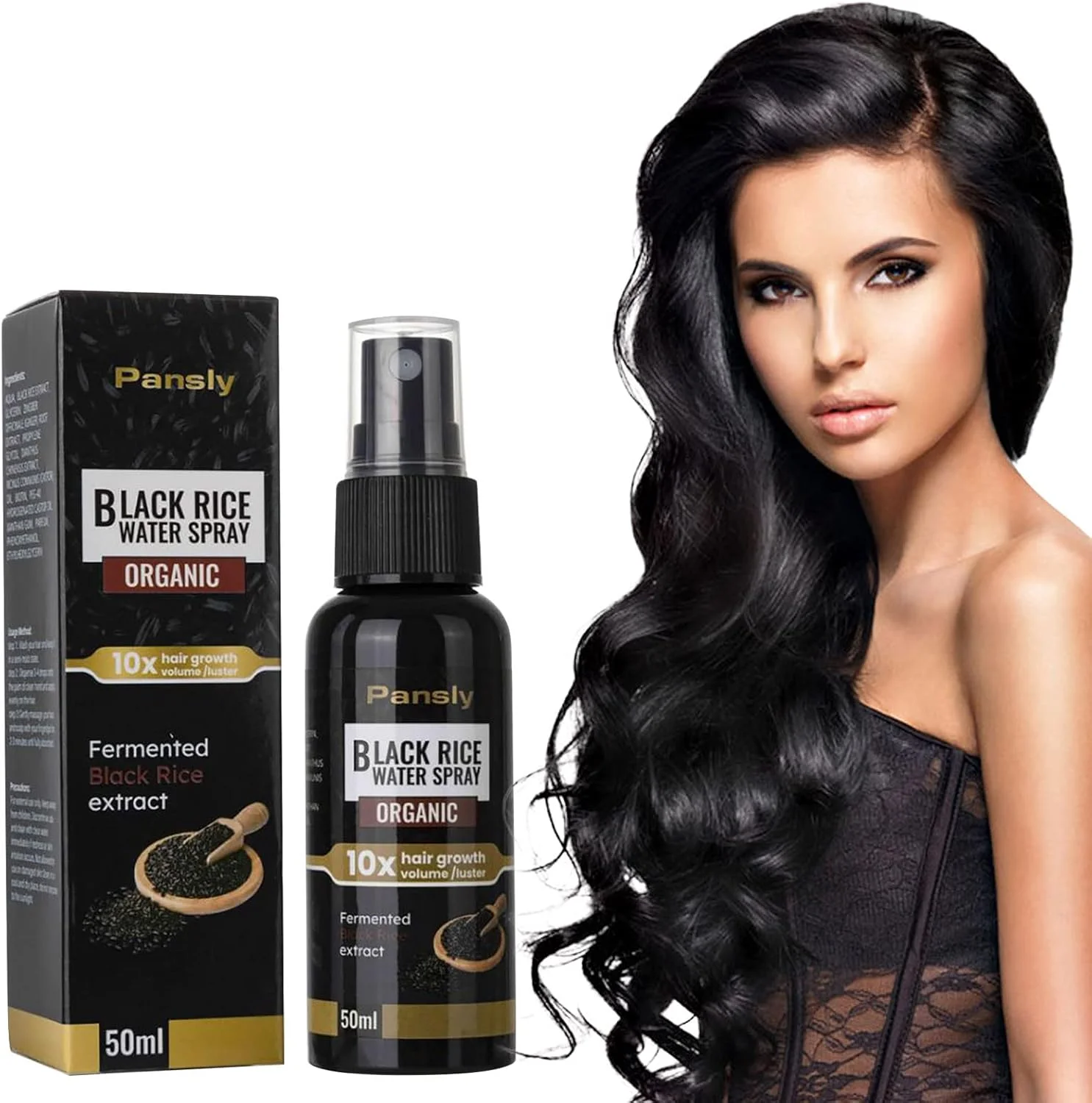 سرم رشد مو، اسپری آب برنج سیاه ارگانیک، درمان سرم ضد ریزش مو، اسپری آب برنج برای درمان موهای خشک آسیب دیده، برای موهای ضخیم تر، بلندتر و پرتر (A) سرم رشد مو، اسپری آب برنج سیاه ارگانیک، درمان سرم ضد ریزش مو، اسپری آب برنج برای درمان موهای خشک آسیب دیده، برای موهای ضخیم تر، بلندتر و پرتر (A)