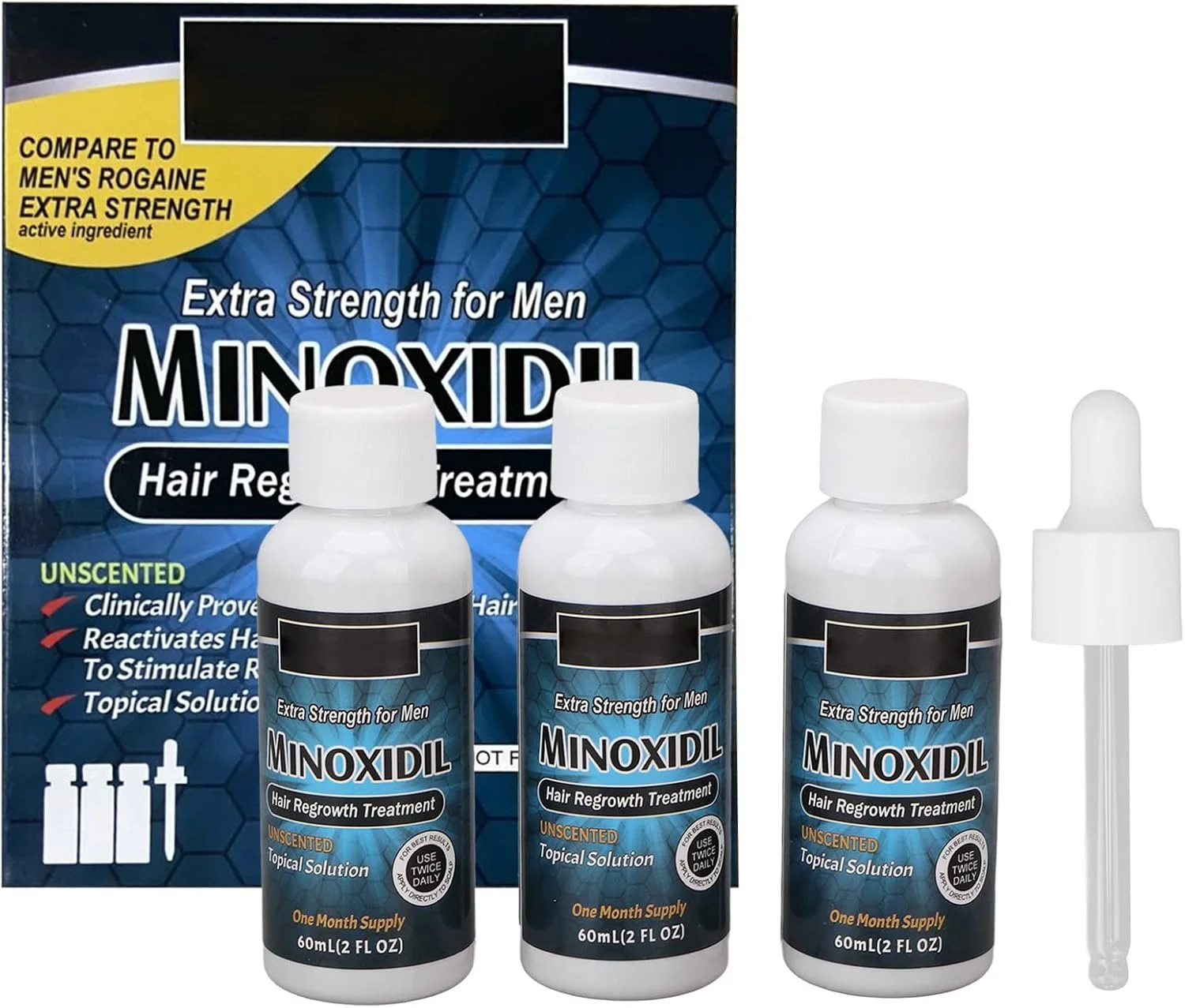 سرم رشد مو، ضد ریزش مو، سرم مراقبت از ریش مغذی ملایم برای موهای نازک آقایان، 3 عدد 60 میلی لیتر