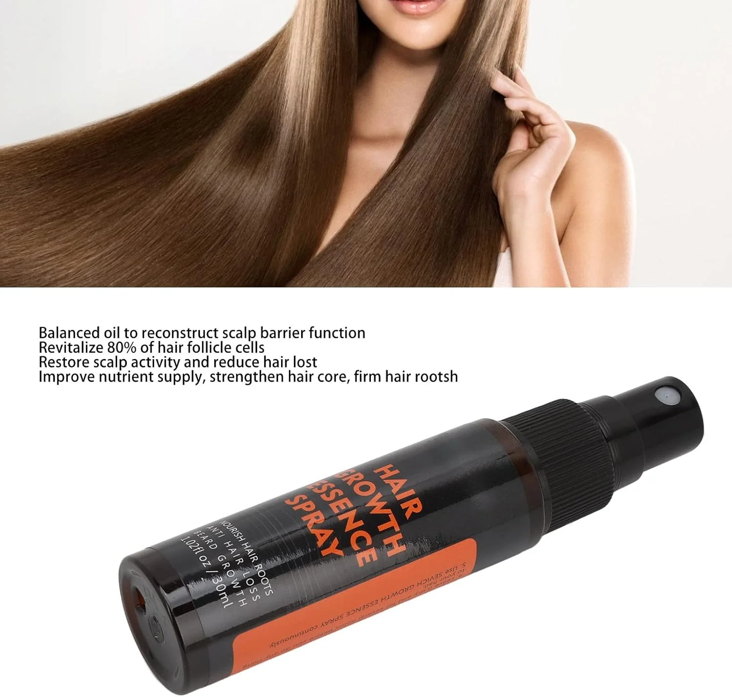 اسپری سرم رشد مو 30 میلی لیتری، مایع احیا کننده مو مراقبت از پوست سر - مرطوب کننده تغذیه کننده فولیکول ها، محافظت از ریشه مو اسپری سرم رشد مو 30 میلی لیتری، مایع احیا کننده مو مراقبت از پوست سر - مرطوب کننده تغذیه کننده فولیکول ها، محافظت از ریشه مو