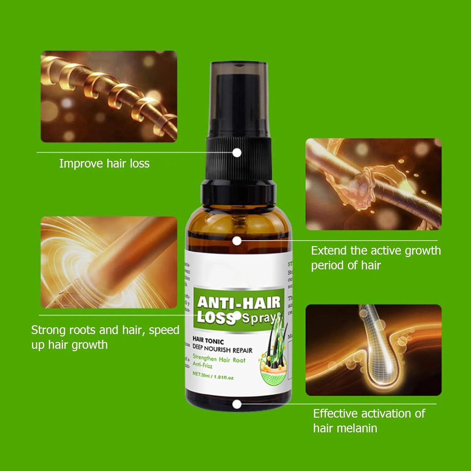 اسپری رشد مو، تقویت کننده ملایم و مغذی برای مراقبت روزانه مو برای آقایان و بانوان اسپری رشد مو، تقویت کننده ملایم و مغذی برای مراقبت روزانه مو برای آقایان و بانوان