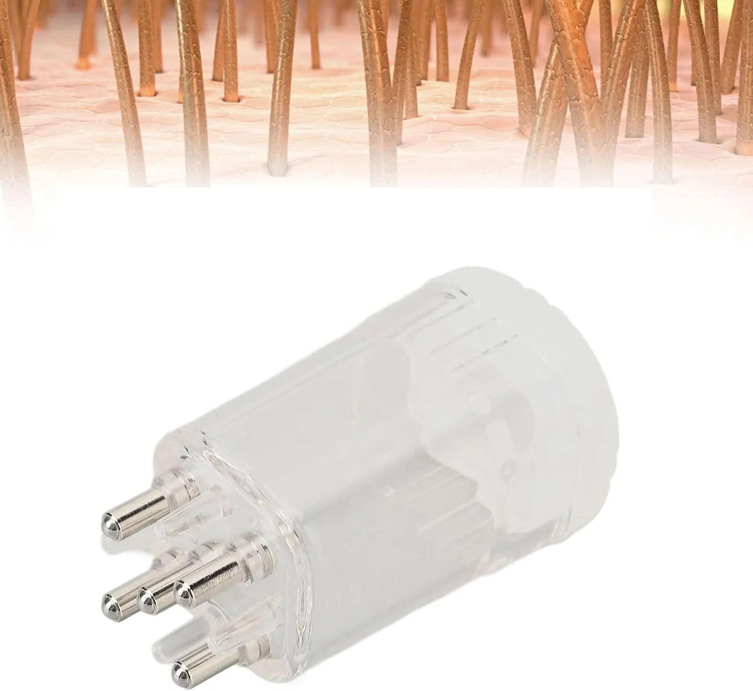 شانه اپلیکاتور روغن پوست سر LJCM، ضد زنگ، 8 میلی لیتر، ماساژ ضد ریزش مو برای سرم مو (سفید شفاف)