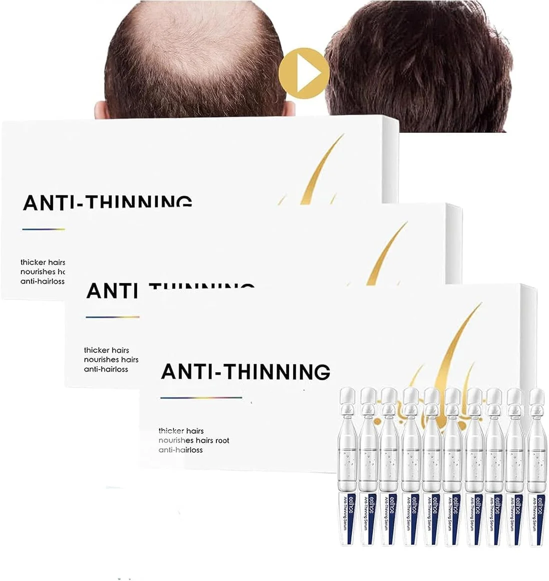 محلول ضد ریزش مو Liascy، درمان ضد نازک شدن مو، درمان رشد مجدد مو برای مردان و زنان، روغن رشد مو، سرم رشد مو برای ریزش مو، موهای نازک (3 جعبه) محلول ضد ریزش مو Liascy، درمان ضد نازک شدن مو، درمان رشد مجدد مو برای مردان و زنان، روغن رشد مو، سرم رشد مو برای ریزش مو، موهای نازک (3 جعبه)