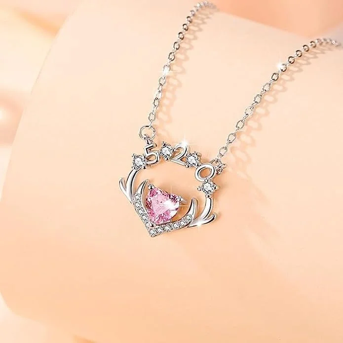 گردنبند آویز قلب کریستالی شیک نقره استرلینگ 925 برای زنان بسته بندی هدیه جواهرات شیک J.Rosée JR-1118 گردنبند آویز قلب کریستالی شیک نقره استرلینگ 925 برای زنان بسته بندی هدیه جواهرات شیک J.Rosée JR-1118