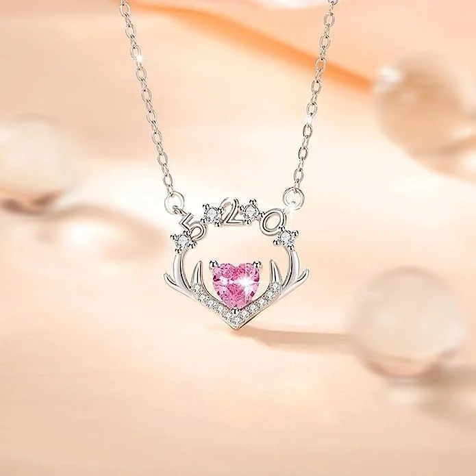 گردنبند آویز قلب کریستالی شیک نقره استرلینگ 925 برای زنان بسته بندی هدیه جواهرات شیک J.Rosée JR-1118 گردنبند آویز قلب کریستالی شیک نقره استرلینگ 925 برای زنان بسته بندی هدیه جواهرات شیک J.Rosée JR-1118