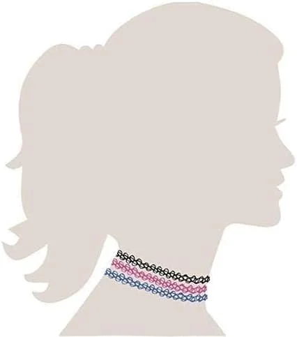 گردنبند چوکر جی. رزی 12 عددی، تاتو گوتیک، رنگ خالص، کشسان ارتجاعی، گردنبند رترو، ست گردنبند ترقوه برای زنان و دختران گردنبند چوکر جی. رزی 12 عددی، تاتو گوتیک، رنگ خالص، کشسان ارتجاعی، گردنبند رترو، ست گردنبند ترقوه برای زنان و دختران