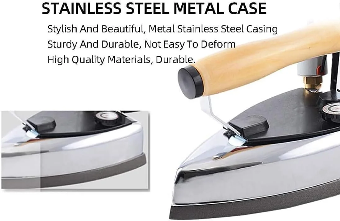 اتو بخار، قدرتمند 1200 وات، مخزن آب جداشدنی 3 لیتری، طراحی بخار یکنواخت، کفی نچسب تفلون، 6 دمای متغیر، مناسب برای منازل، خشکشویی ها و فروشگاه های لباس