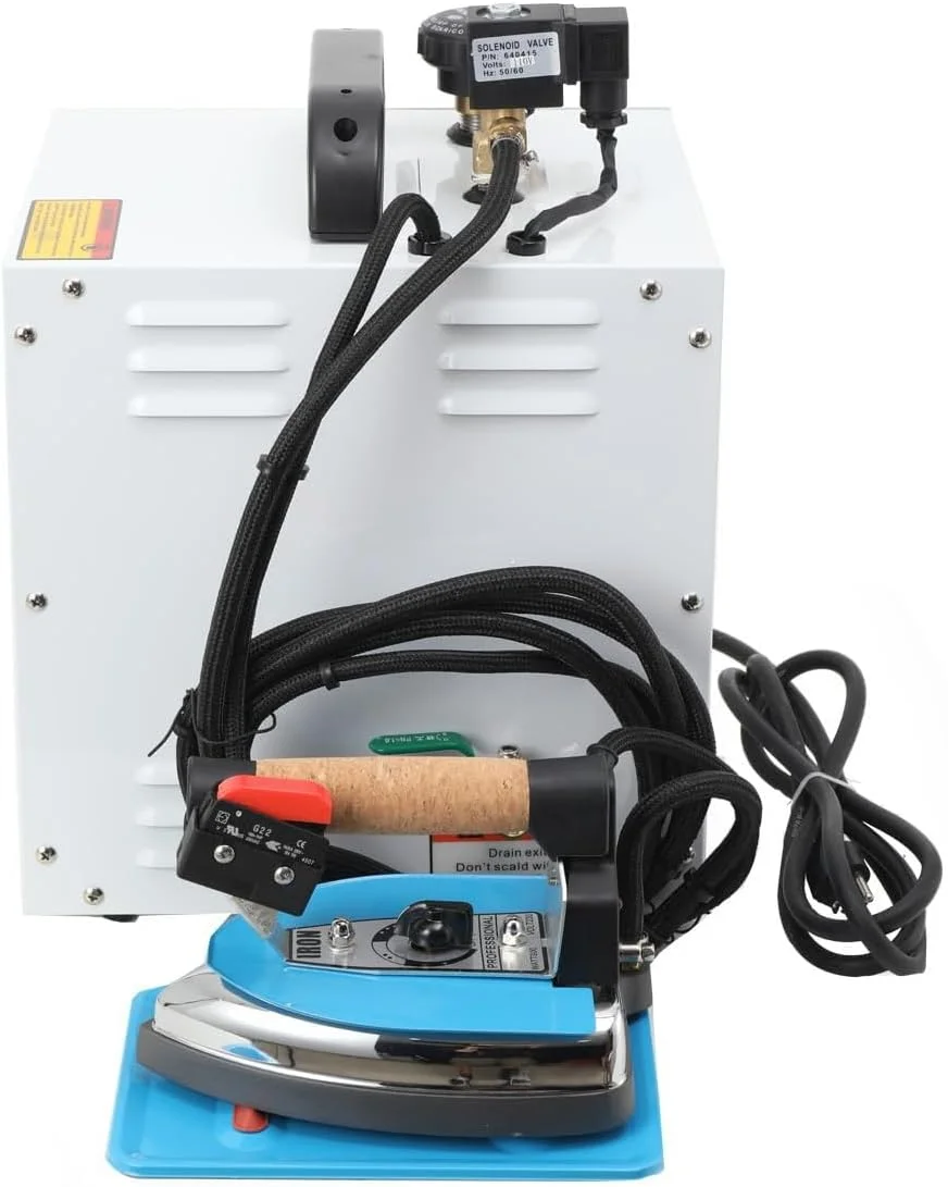 اتو بخار حرفه ای با مخزن بخار و گیج فشار، اتو بخار صنعتی برقی با مخزن آب 4 لیتری و دیگ بخار، دمای قابل تنظیم، مناسب برای خشکشویی، پرده فروشی ها اتو بخار حرفه ای با مخزن بخار و گیج فشار، اتو بخار صنعتی برقی با مخزن آب 4 لیتری و دیگ بخار، دمای قابل تنظیم، مناسب برای خشکشویی، پرده فروشی ها