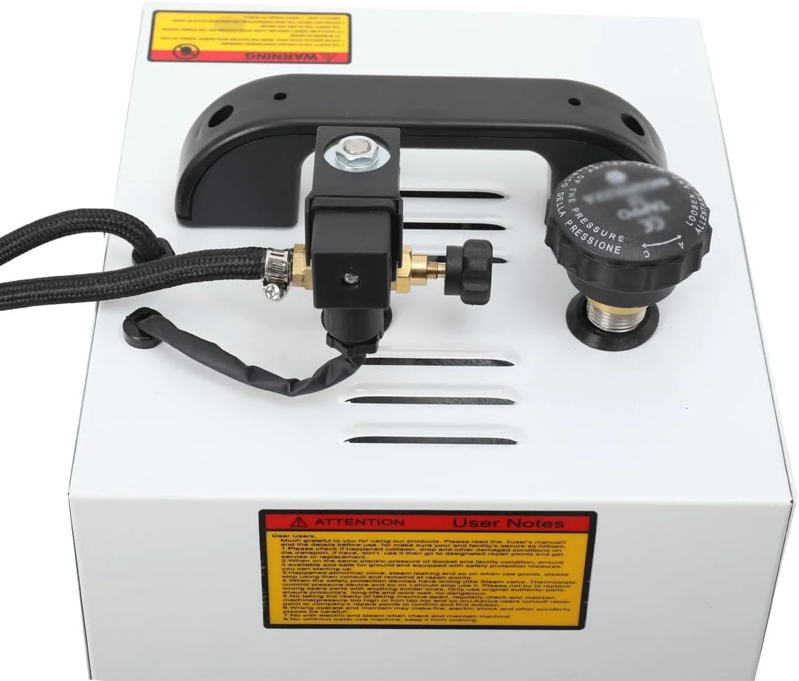 اتو بخار حرفه ای با مخزن بخار و گیج فشار، اتو بخار صنعتی برقی با مخزن آب 4 لیتری و دیگ بخار، دمای قابل تنظیم، مناسب برای خشکشویی، پرده فروشی ها اتو بخار حرفه ای با مخزن بخار و گیج فشار، اتو بخار صنعتی برقی با مخزن آب 4 لیتری و دیگ بخار، دمای قابل تنظیم، مناسب برای خشکشویی، پرده فروشی ها