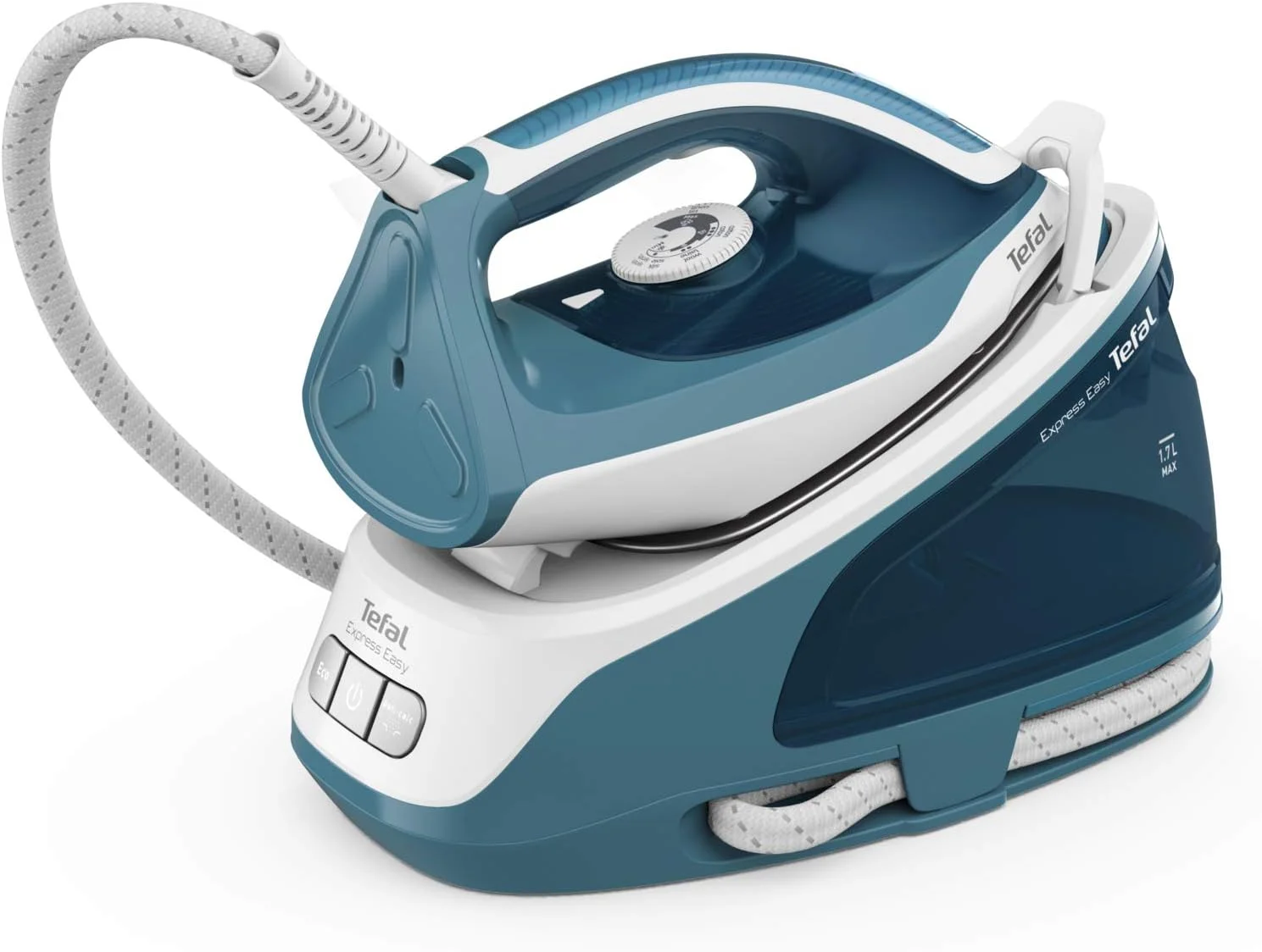 تفل، اتو بخار مخزن دار اکسپرس ایزی، SV6131، مراقبت از لباس، تنظیمات دستی، کفی Xpress Glide، فناوری Calc Clear، حالت Eco Energy، خاموش شدن خودکار، سیستم قفل