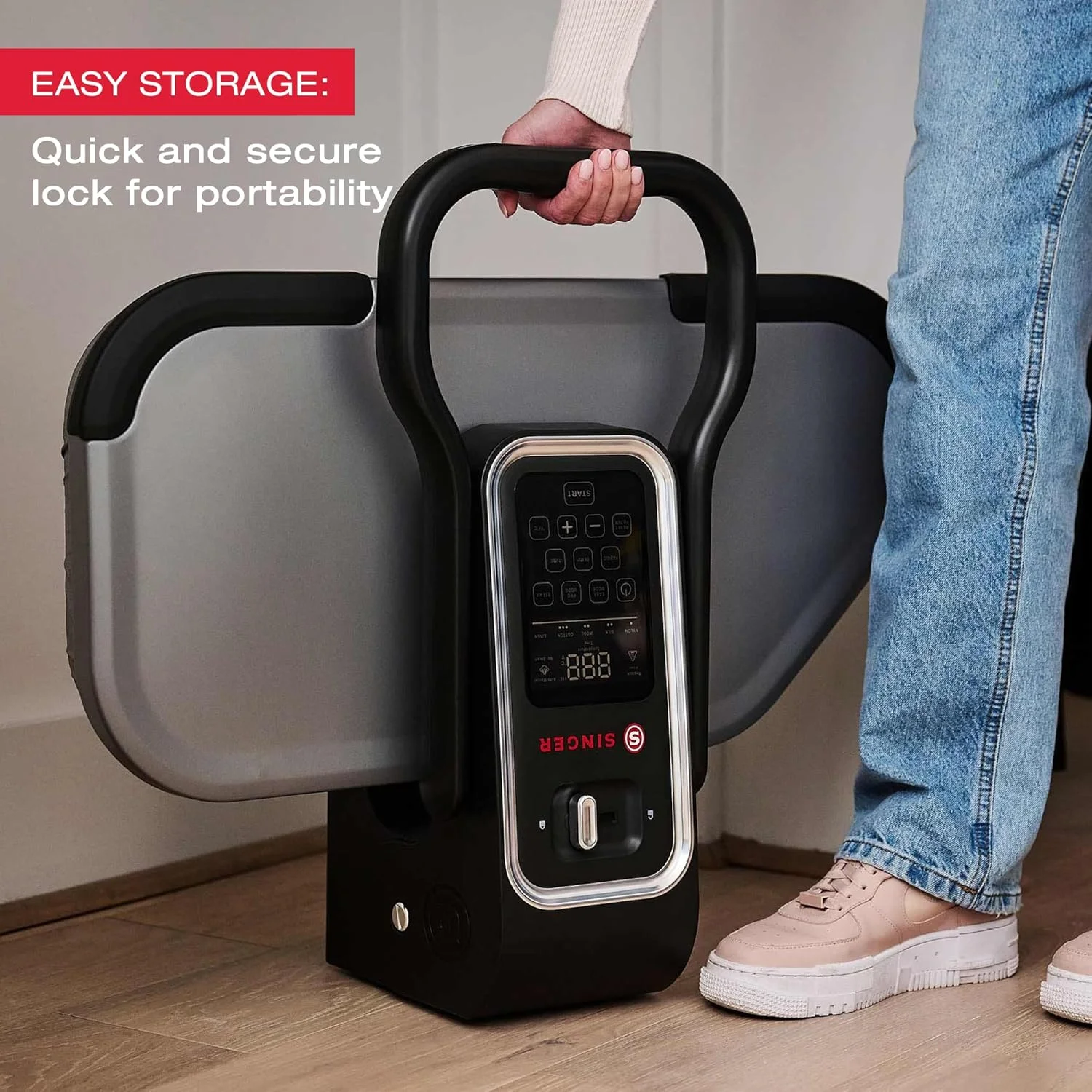 پرس بخار هوشمند سینگر 2.0، کنترل های دیجیتال، سطح نچسب، 1600 وات، 26 اینچ، خاموش شدن خودکار، مدل