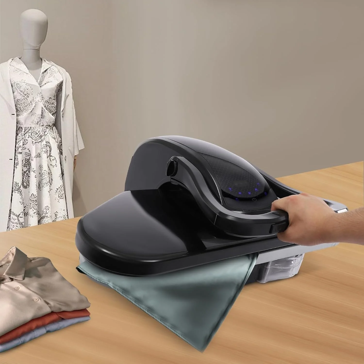 پرس بخار هوشمند 36 اینچی، اتو پرس بخار دیجیتال بزرگ 1600 واتی با 5 تنظیمات پارچه، اعلان صوتی، دستگاه پرس لباس حرفه ای با سطح پرس نچسب پرس بخار هوشمند 36 اینچی، اتو پرس بخار دیجیتال بزرگ 1600 واتی با 5 تنظیمات پارچه، اعلان صوتی، دستگاه پرس لباس حرفه ای با سطح پرس نچسب