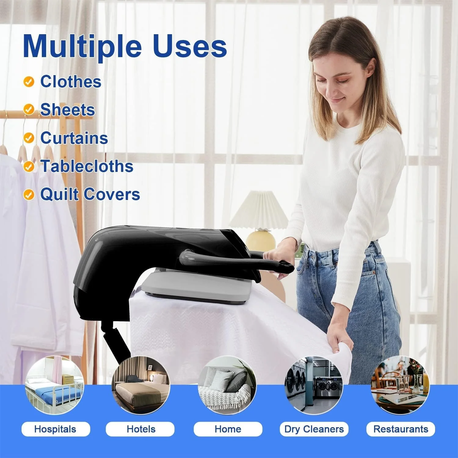 پرس بخار بزرگ، اتو بخار حرفه ای 36 اینچی لباس با صفحه لمسی، دستگاه پرس اتو بخار دیجیتال رومیزی با تنظیم پارچه، اعلان صوتی، محافظت در برابر گرمای بیش از حد پرس بخار بزرگ، اتو بخار حرفه ای 36 اینچی لباس با صفحه لمسی، دستگاه پرس اتو بخار دیجیتال رومیزی با تنظیم پارچه، اعلان صوتی، محافظت در برابر گرمای بیش از حد