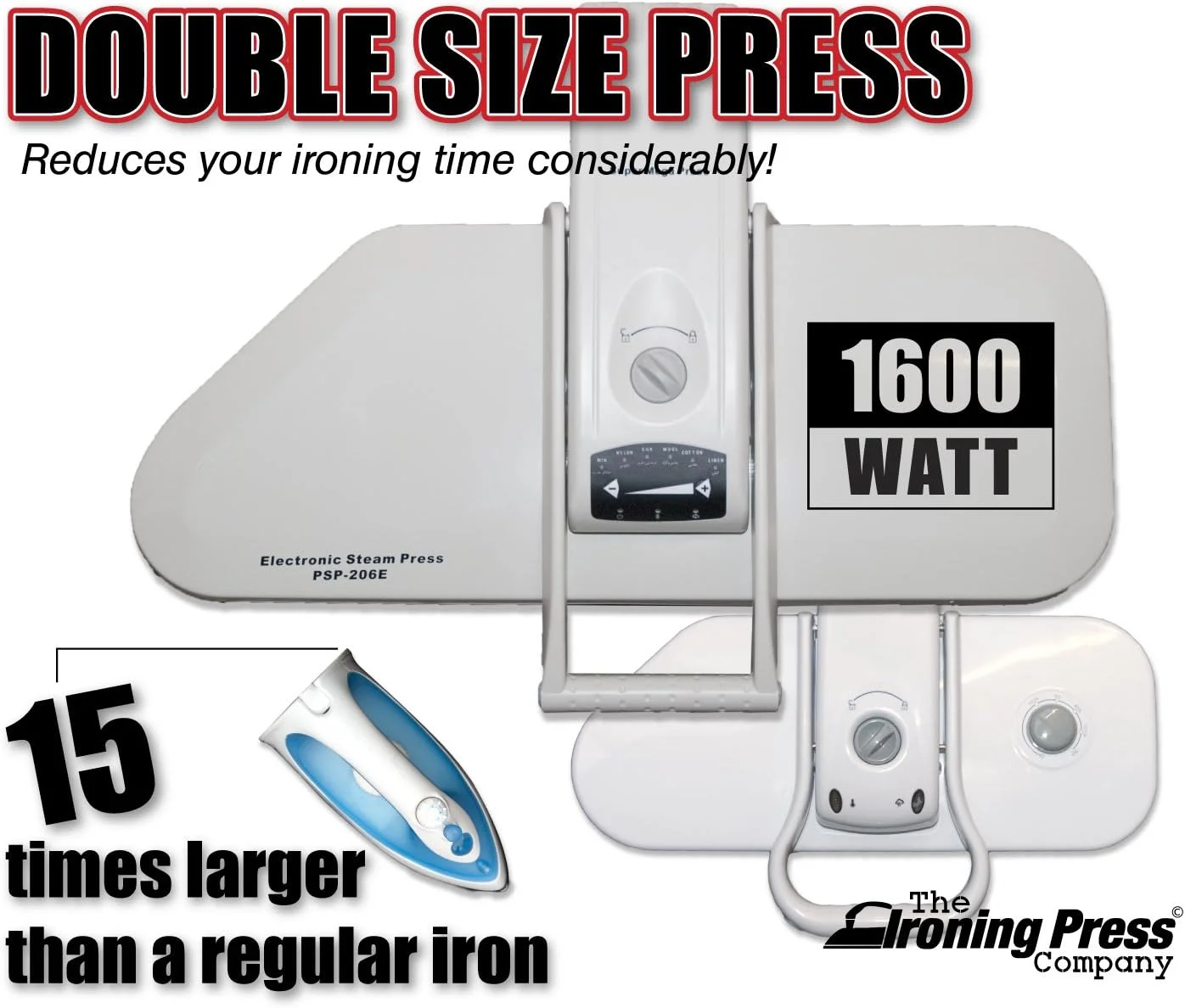 پرس اتو بخار پیشرفته اسپیدی پرس - سایز دوبل (سوپر مگا)، 80cm x 31cm (به همراه کاور تعویضی و فوم زیرین رایگان)