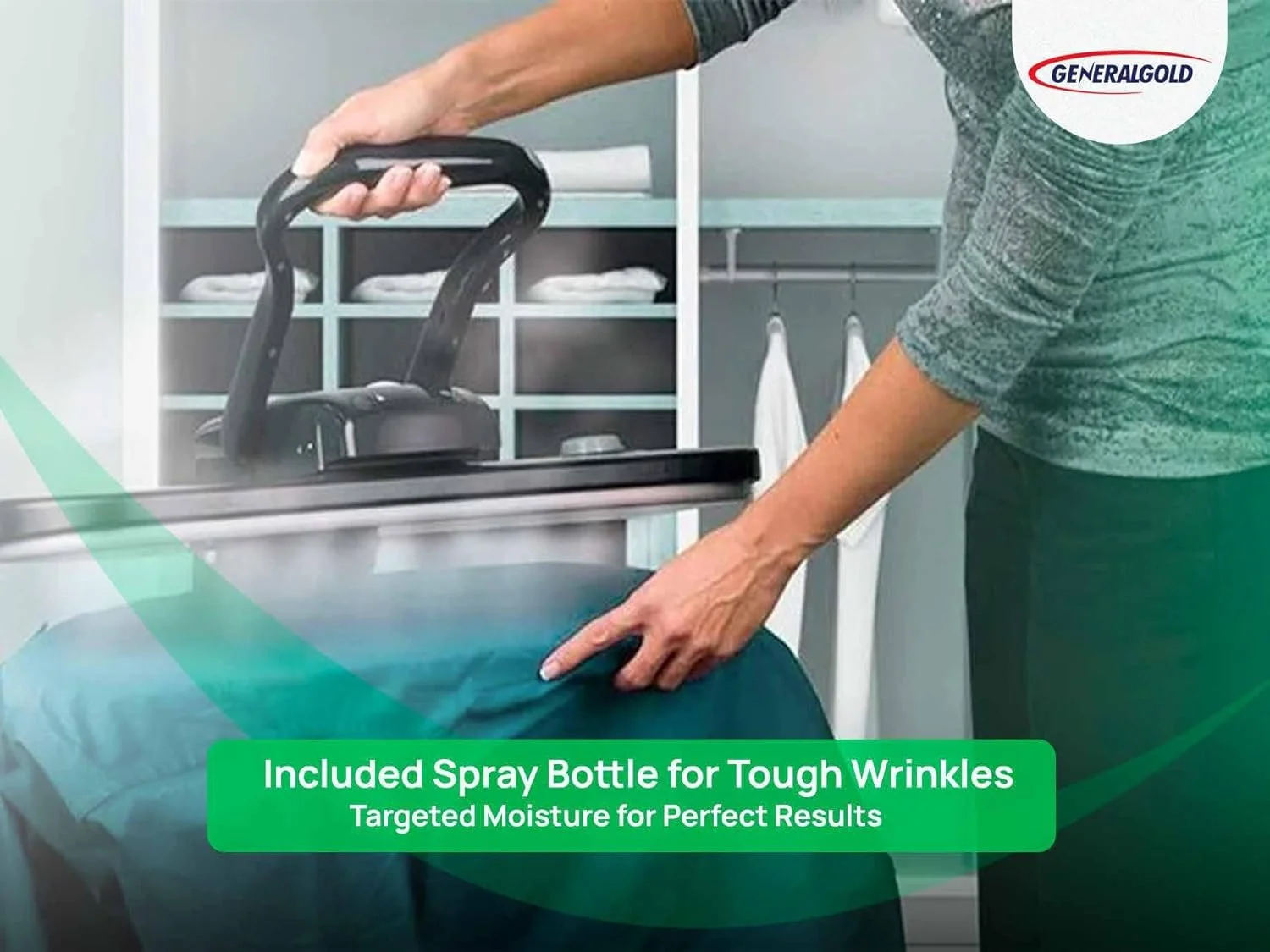 پرس اتو بخار مشکی 36 اینچی جنرال گلد، 2200 وات، نمایشگر LED، بطری اسپری و دستگیره قفل شونده (مشکی، 36 اینچ) پرس اتو بخار مشکی 36 اینچی جنرال گلد، 2200 وات، نمایشگر LED، بطری اسپری و دستگیره قفل شونده (مشکی، 36 اینچ)