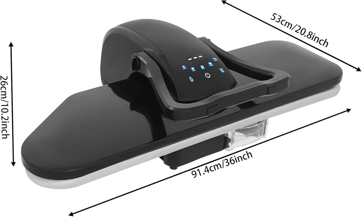 پرس بخار هوشمند 36 اینچی، اتو پرس بخار دیجیتال بزرگ 1600 واتی با 5 تنظیمات پارچه، اعلان صوتی، دستگاه پرس لباس حرفه ای با سطح پرس نچسب پرس بخار هوشمند 36 اینچی، اتو پرس بخار دیجیتال بزرگ 1600 واتی با 5 تنظیمات پارچه، اعلان صوتی، دستگاه پرس لباس حرفه ای با سطح پرس نچسب