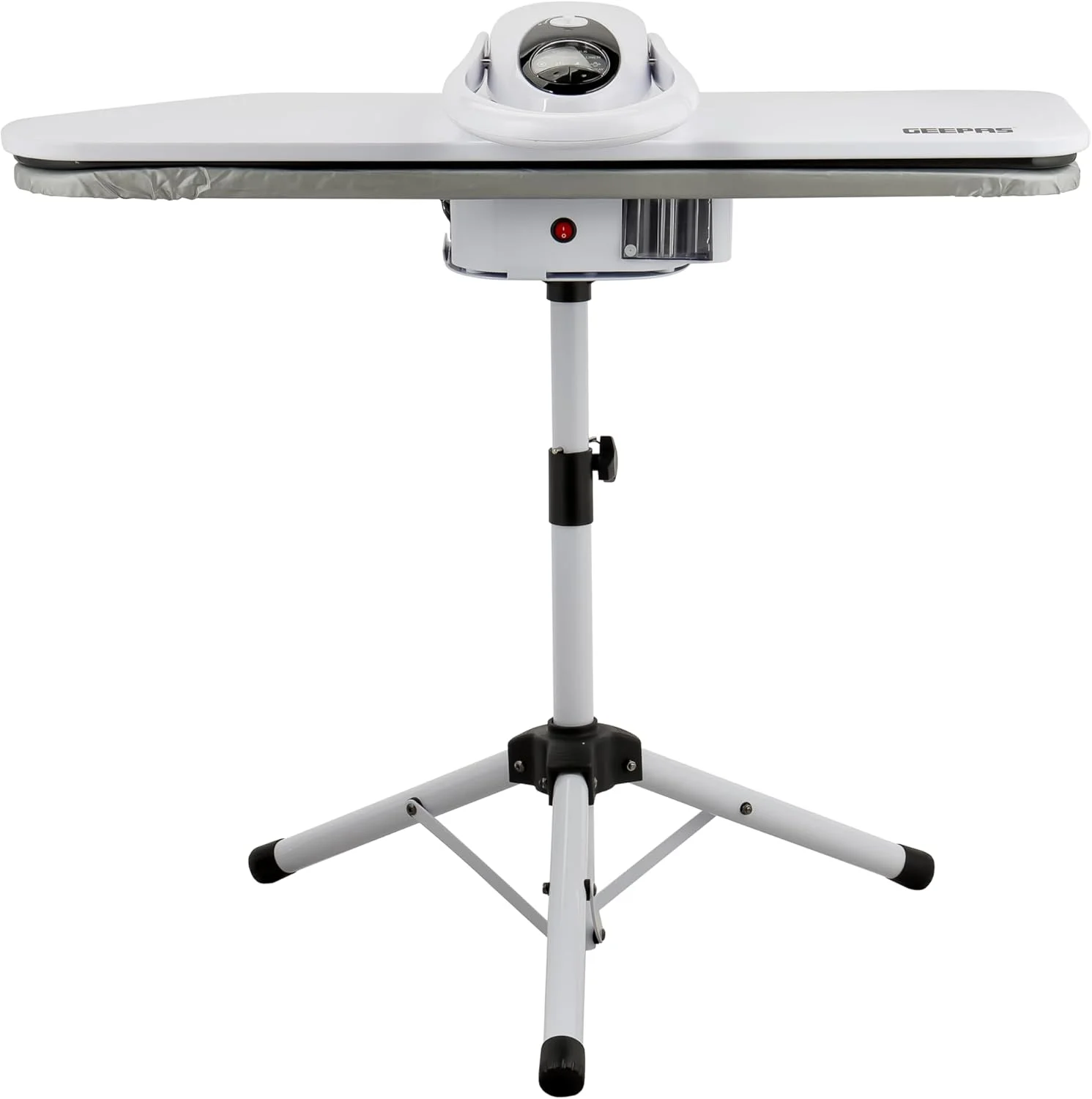 پرس بخار دیجیتال Geepas با پایه - GSP25037 | مناسب برای انواع پارچه و ایمن برای پارچه های ظریف / مجهز به صفحه فلزی و ظرفیت 500 میلی لیتر، 2200 وات / سفید پرس بخار دیجیتال Geepas با پایه - GSP25037 | مناسب برای انواع پارچه و ایمن برای پارچه های ظریف / مجهز به صفحه فلزی و ظرفیت 500 میلی لیتر، 2200 وات / سفید