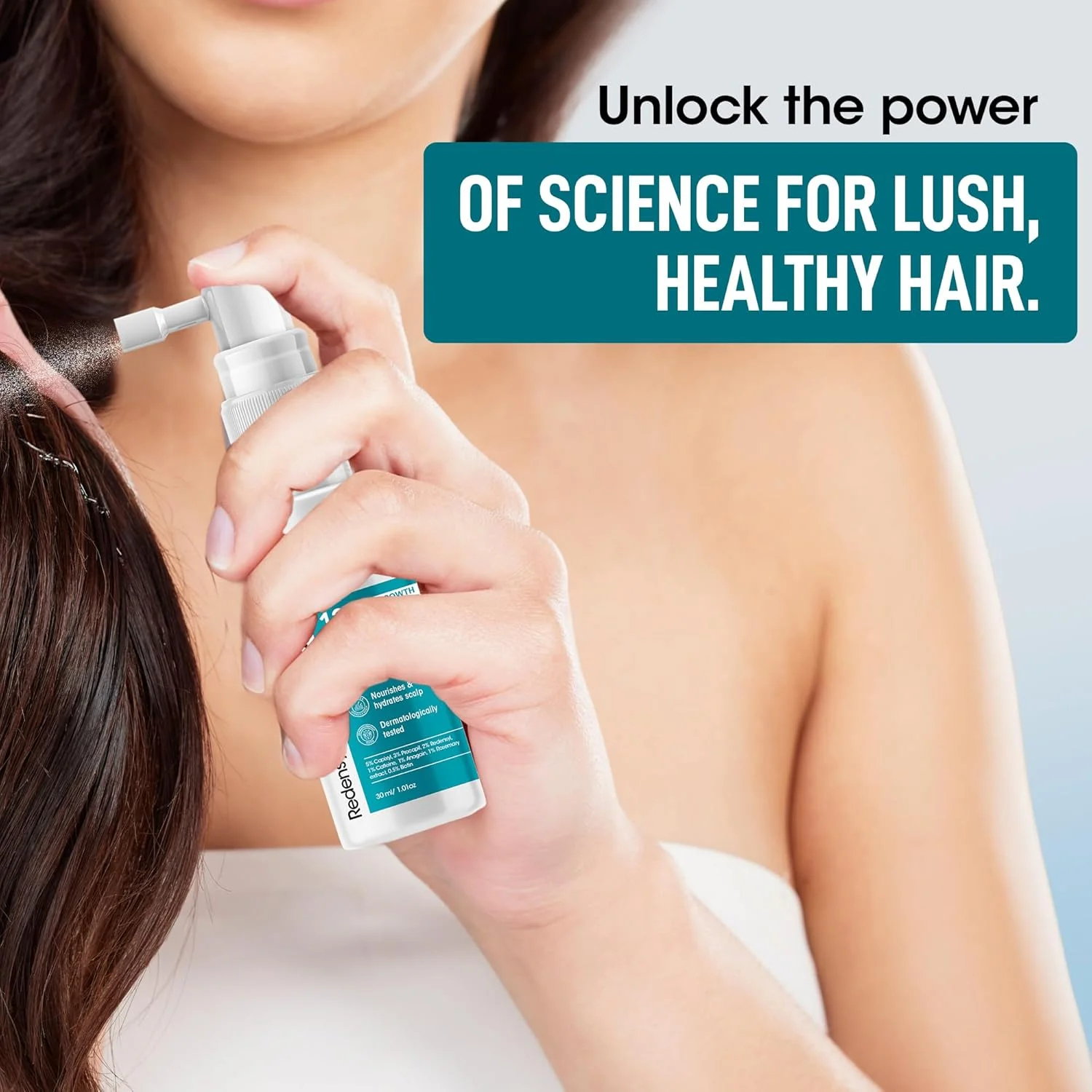 سرم رشد مو OG BEAUTY Science+ حجم 30 میلی لیتر - 5% کاپیکسیل، 3% پروکاپیل، 2% ردنسيل، 0.5% بیوتین | غنی شده با کافئین، آناگین، رزماری و آلوئه ورا | کاهش ریزش مو و تحریک رشد