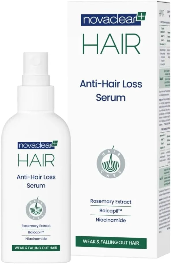 سرم ضد ریزش مو نواکلیر – سرم تقویت کننده مو با رزماری، سائو پالمتو، Baicapil™، عصاره های باباآدم و گزنه – کاهش ریزش مو و افزایش تراکم – سبک و غیر چرب – 100 میلی لیتر