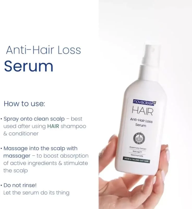 سرم ضد ریزش مو نواکلیر – سرم تقویت کننده مو با رزماری، سائو پالمتو، Baicapil™، عصاره های باباآدم و گزنه – کاهش ریزش مو و افزایش تراکم – سبک و غیر چرب – 100 میلی لیتر سرم ضد ریزش مو نواکلیر – سرم تقویت کننده مو با رزماری، سائو پالمتو، Baicapil™، عصاره های باباآدم و گزنه – کاهش ریزش مو و افزایش تراکم – سبک و غیر چرب – 100 میلی لیتر