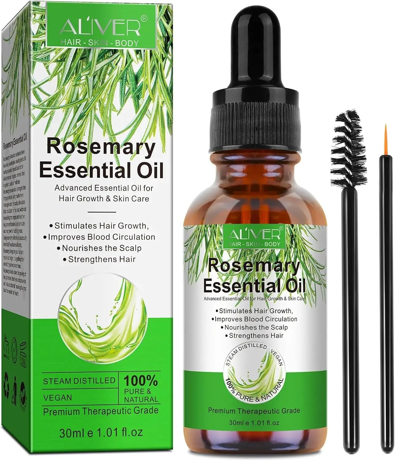 روغن رزماری NIKITA.VIVI برای رشد مو 30 میلی لیتر، روغن ضروری رزماری ارگانیک 100% خالص برای رشد مو، پوست، ناخن، ابرو و مژه، سرم رزماری طبیعی برای درمان پوست سر و ترمیم موهای آسیب دیده روغن رزماری NIKITA.VIVI برای رشد مو 30 میلی لیتر، روغن ضروری رزماری ارگانیک 100% خالص برای رشد مو، پوست، ناخن، ابرو و مژه، سرم رزماری طبیعی برای درمان پوست سر و ترمیم موهای آسیب دیده