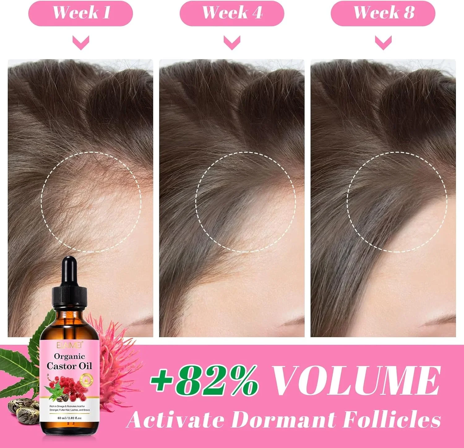 روغن کرچک ارگانیک نیکیتـا.ویوی برای رشد مو، 60 میلی لیتر، 100% خالص طبیعی و ارگانیک، غنی از امگا و اسید ریسینولئیک برای تقویت مو، مژه و ابرو، سرم کرچک برای رشد مو، ریش، مژه و ابرو