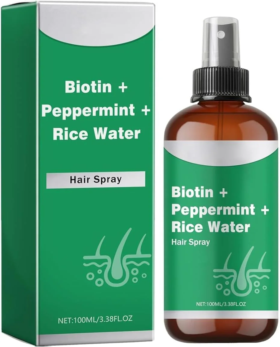 اسپری آب برنج برای رشد مو حاوی بیوتین و نعناع فلفلی، تقویت کننده و نرم کننده مو، سرم غیر چرب 100 میلی لیتری، محرک موهای ضخیم تر و بلندتر برای آقایان و بانوان اسپری آب برنج برای رشد مو حاوی بیوتین و نعناع فلفلی، تقویت کننده و نرم کننده مو، سرم غیر چرب 100 میلی لیتری، محرک موهای ضخیم تر و بلندتر برای آقایان و بانوان