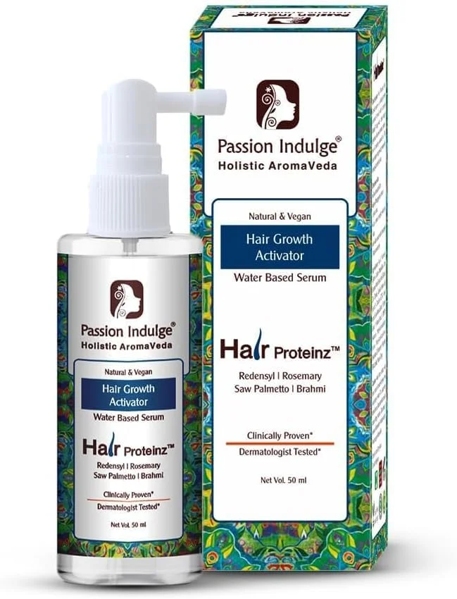 سرم پیشرفته رشد مو پشن ایندلج | Redensyl + رزماری، نخل اره ای و عصاره برهمی | سرم ضد ریزش و رشد مو برای آقایان و بانوان - 50 میلی لیتر